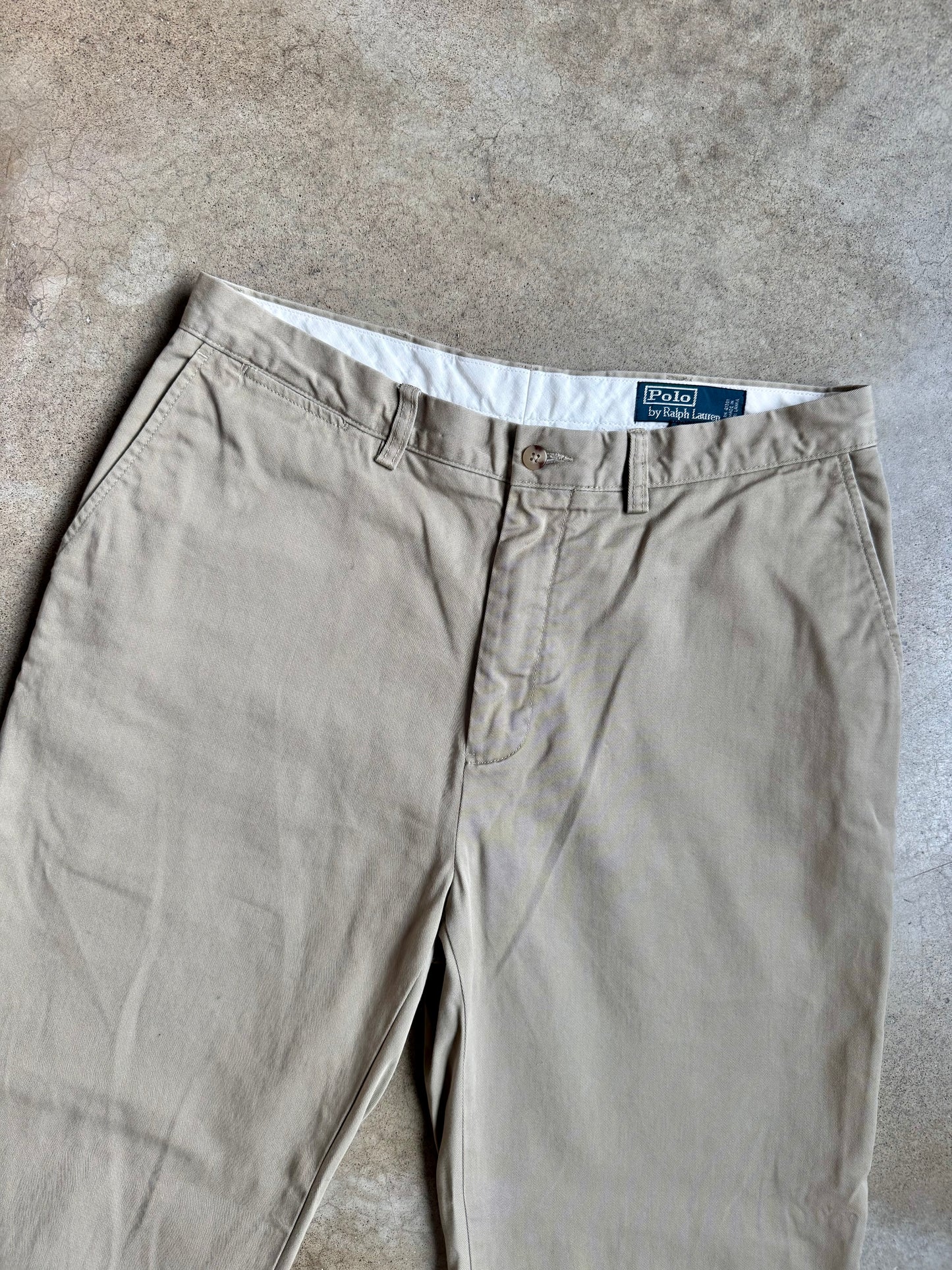 Vintage 1990s Polo Ralph Lauren “Prospect Pant” Khaki Chino Trousers | 34x30