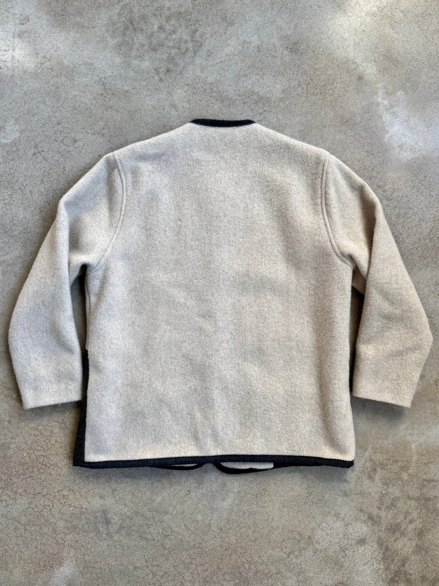 Vintage 1990s Quartiere Latino Austrian "Woodland Town" Embroidered Wool Jacket | Small