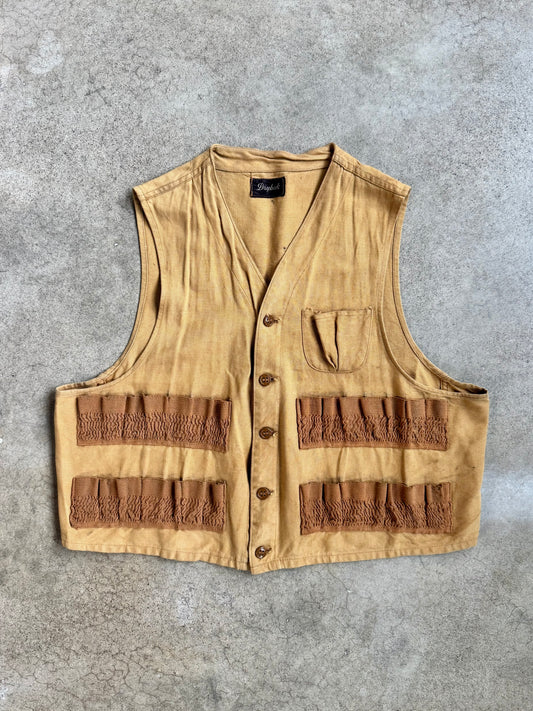 Vintage 1950s Drybak Canvas Hunting Vest | Medium
