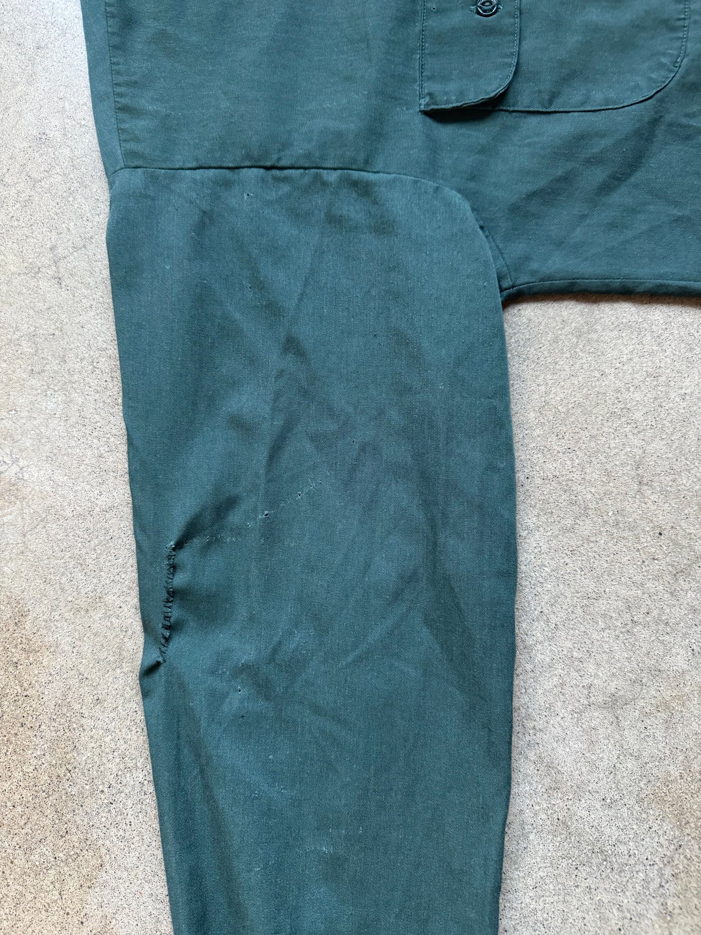 Vintage 1970s Ohio University Physical Plant Patched Utility Shirt | L/XL