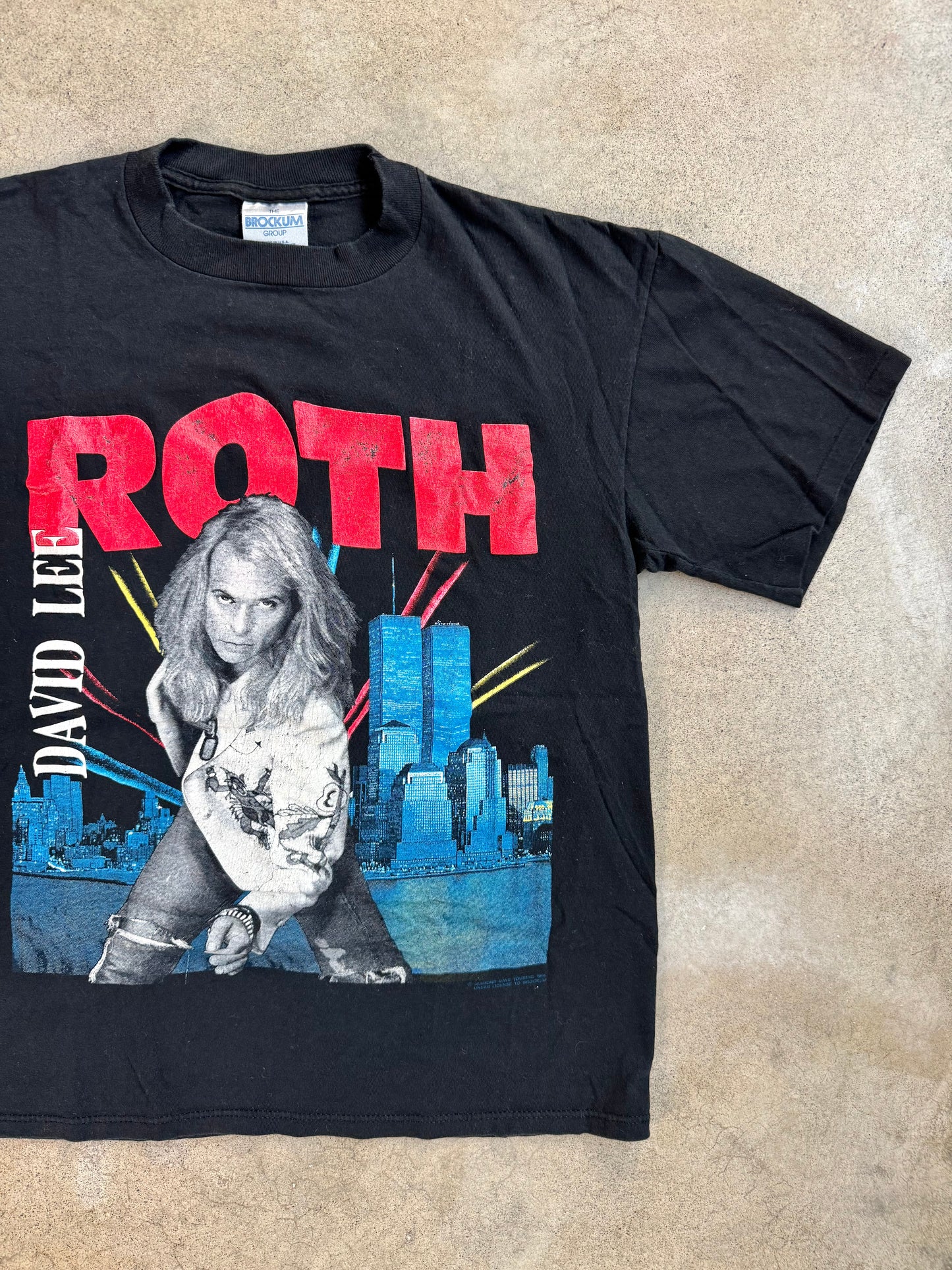 Vintage 1991 David Lee Roth “A Little Ain’t Enough” Twin Towers Tour Tee | Large