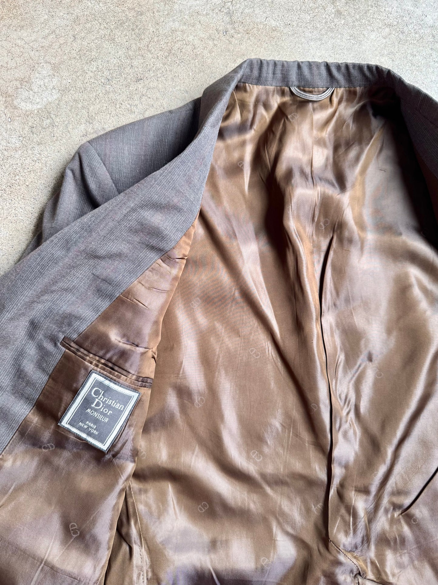 Vintage 1980s Christian Dior Brown Suit Jacket | 40
