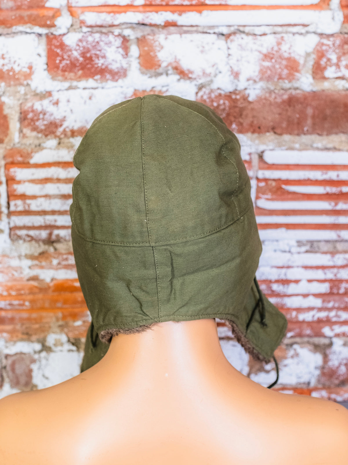 Vintage 1950s Military Cold Weather Field Pile Cap