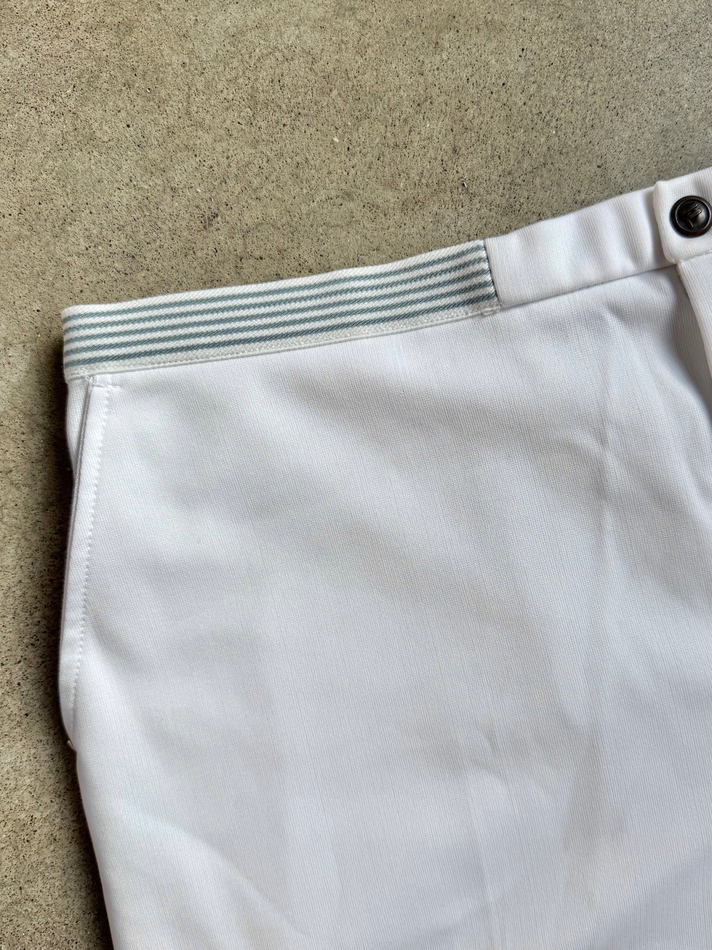 Vintage 1980s Fila Bjorn Borg White Athletic Tennis Shorts | Waist 34”