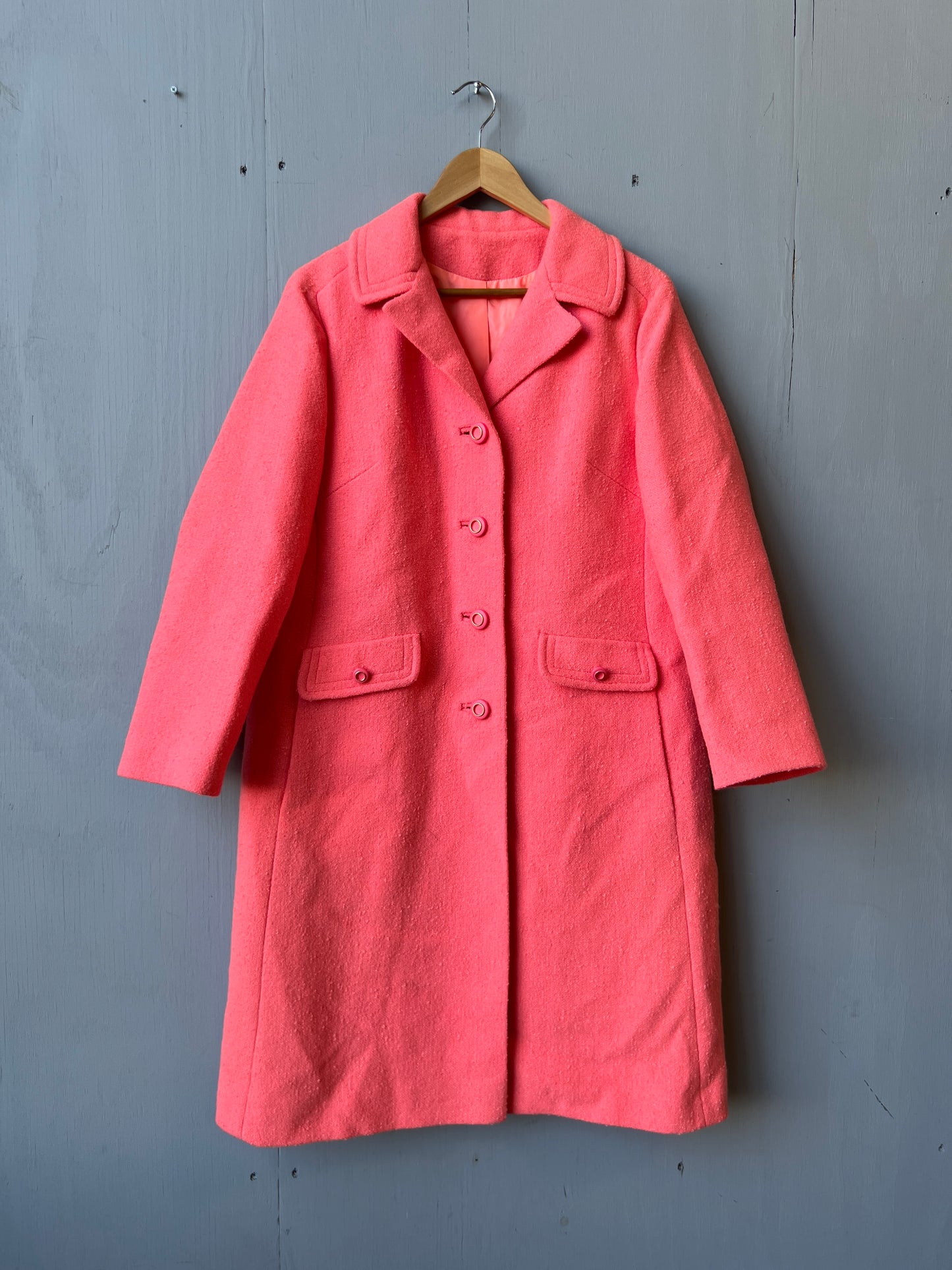 Vintage 1950’s/60’s Kaufman’s & Bromleigh Baby Pink Trench Coat