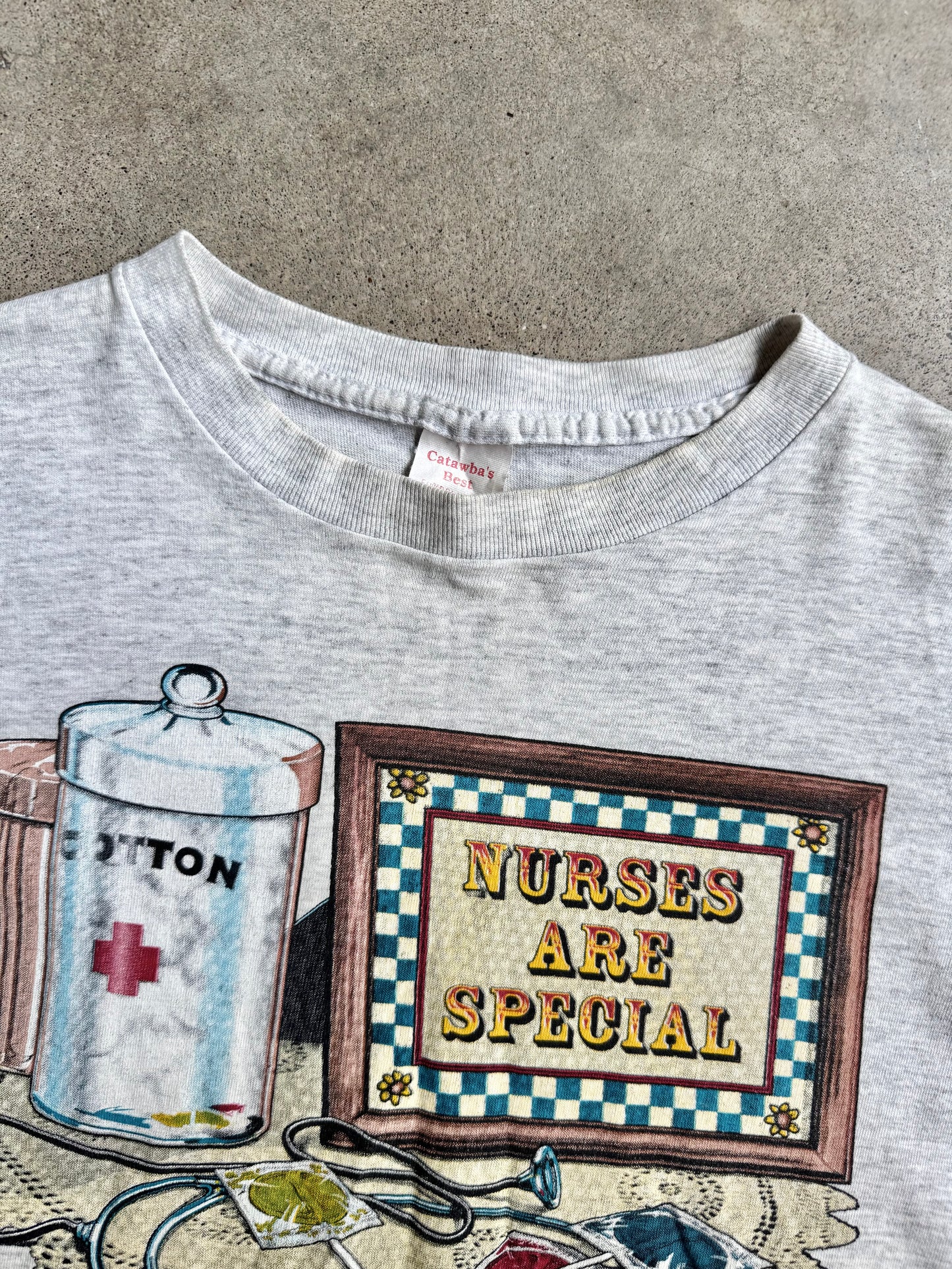 Vintage 1990s “Nurses Are Special” Graphic Tee | Large
