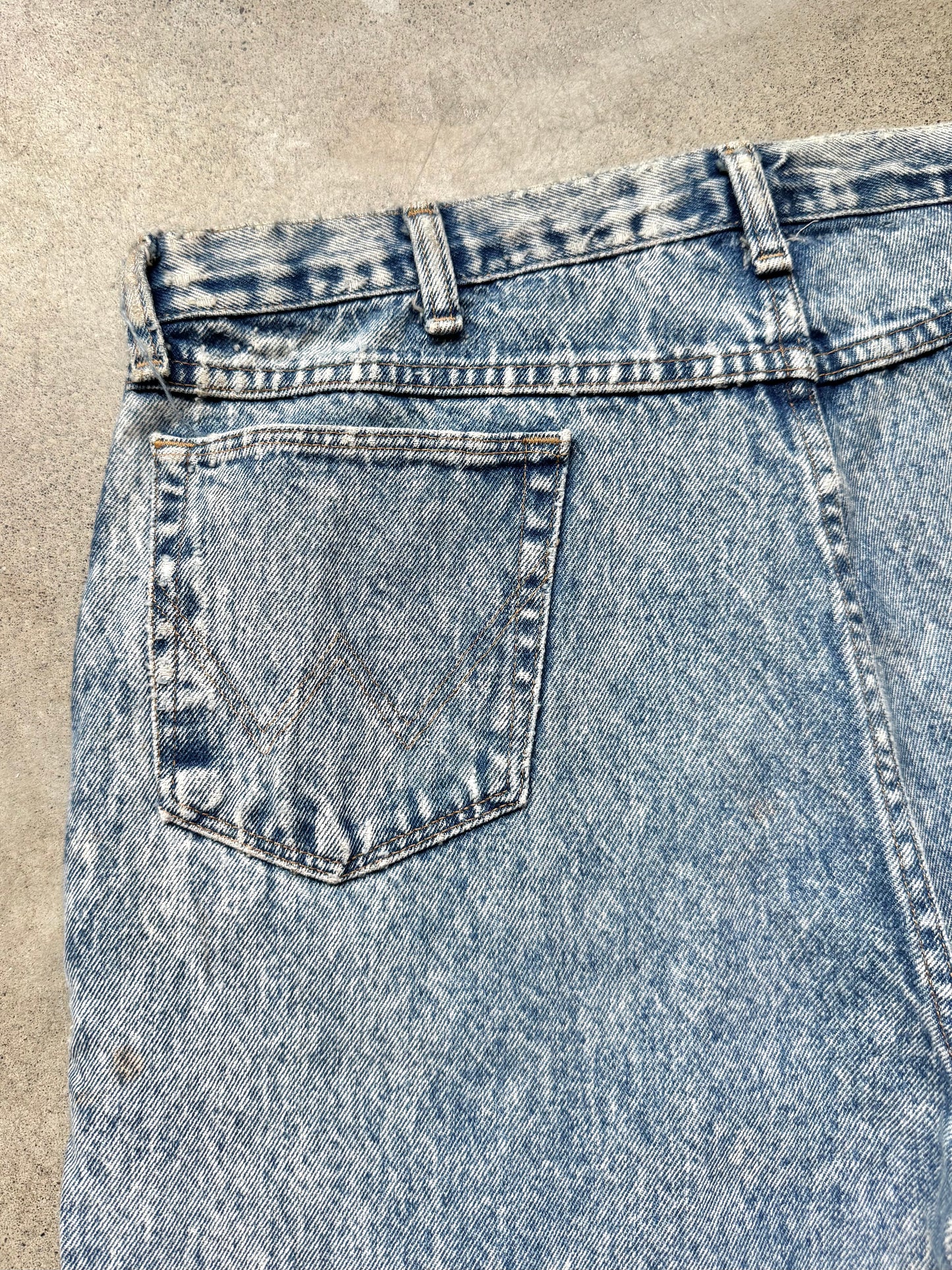 Vintage 1980s Wrangler Acid Wash Straight Leg Jeans | Waist 36”