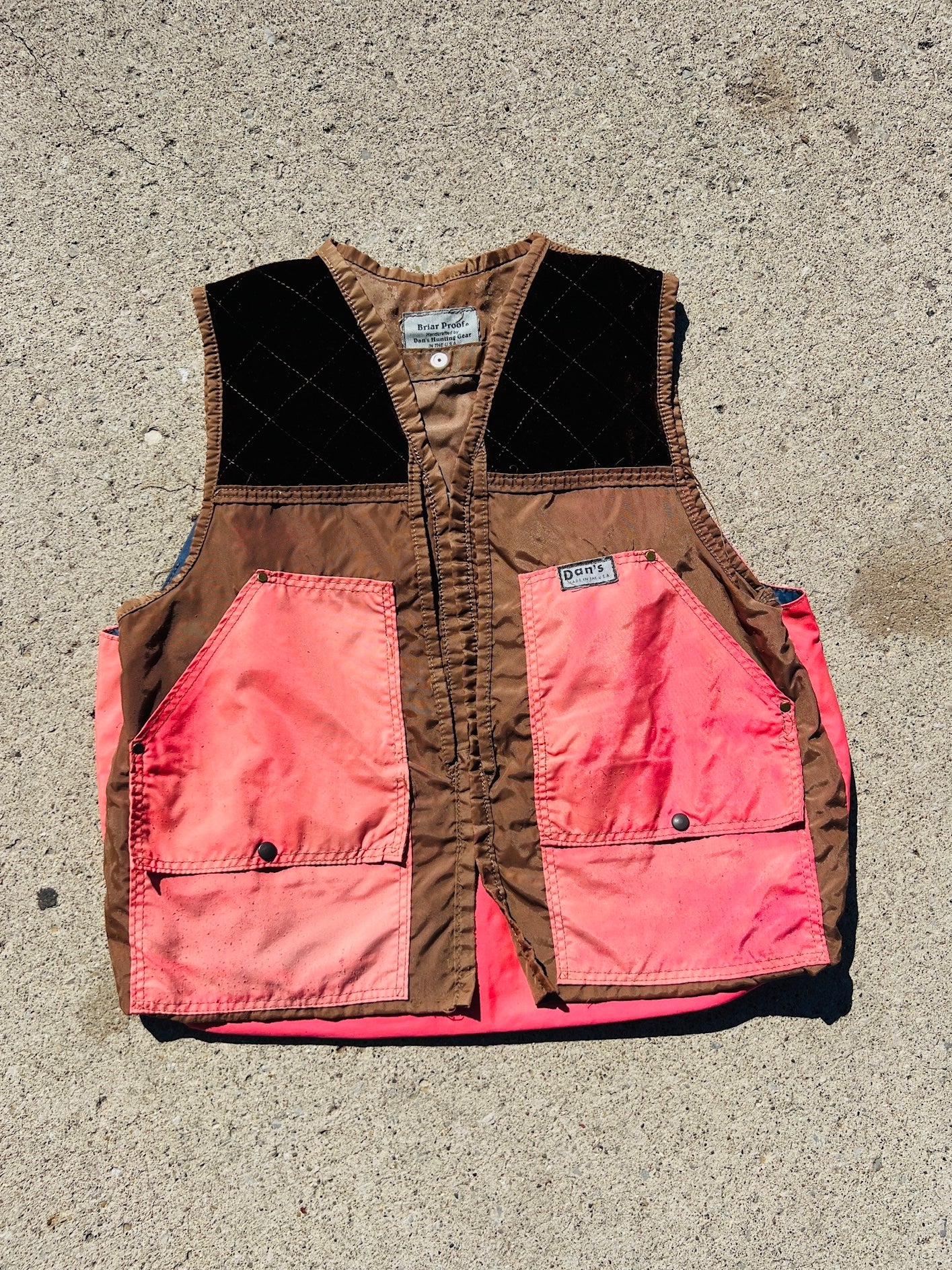 Vintage 1970s/80s Dan’s Briar Proof Hunting Vest | L/XL