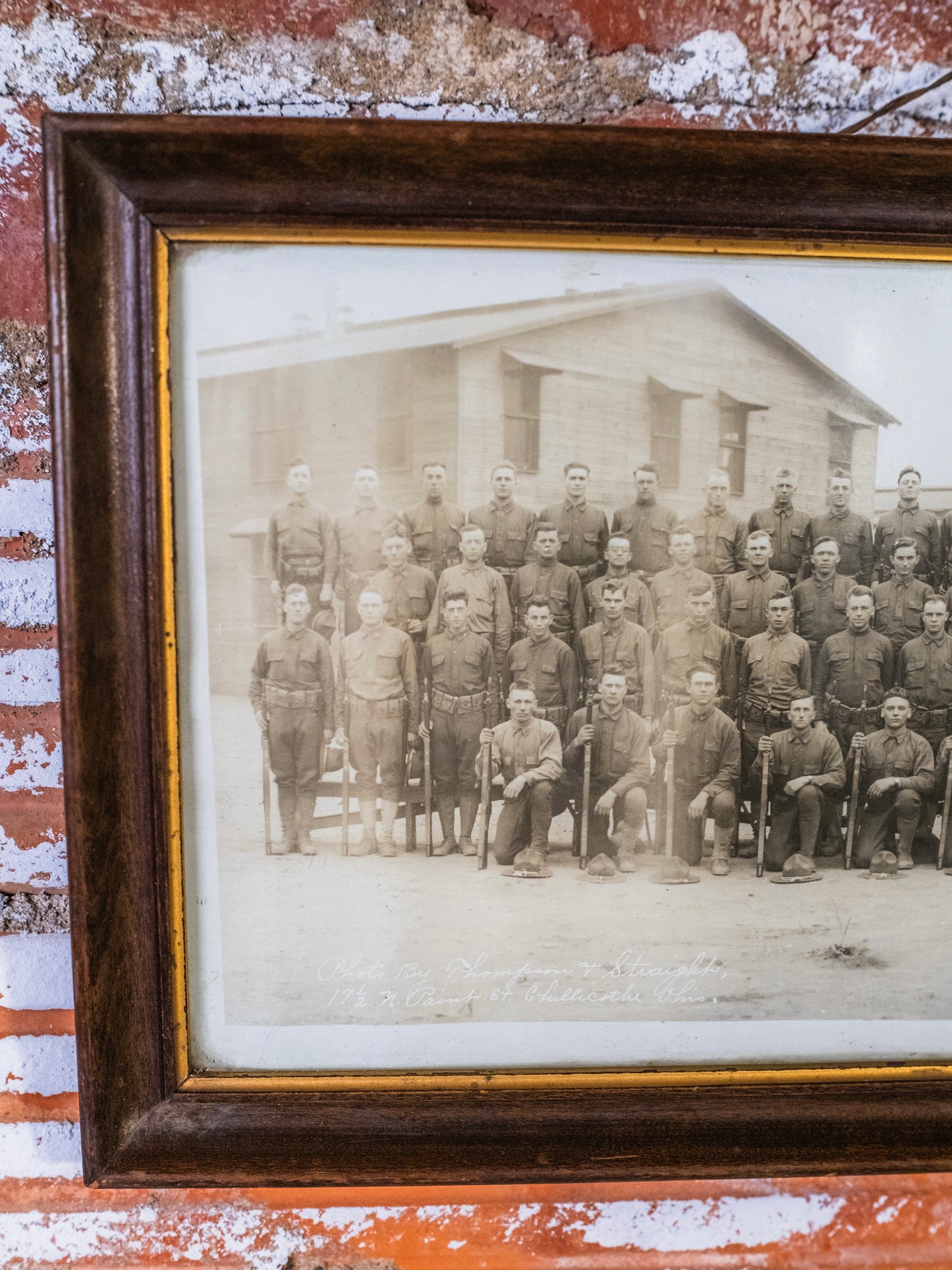 Antique Framed WWI U.S. Army Panoramic “Yard-Long” Photograph