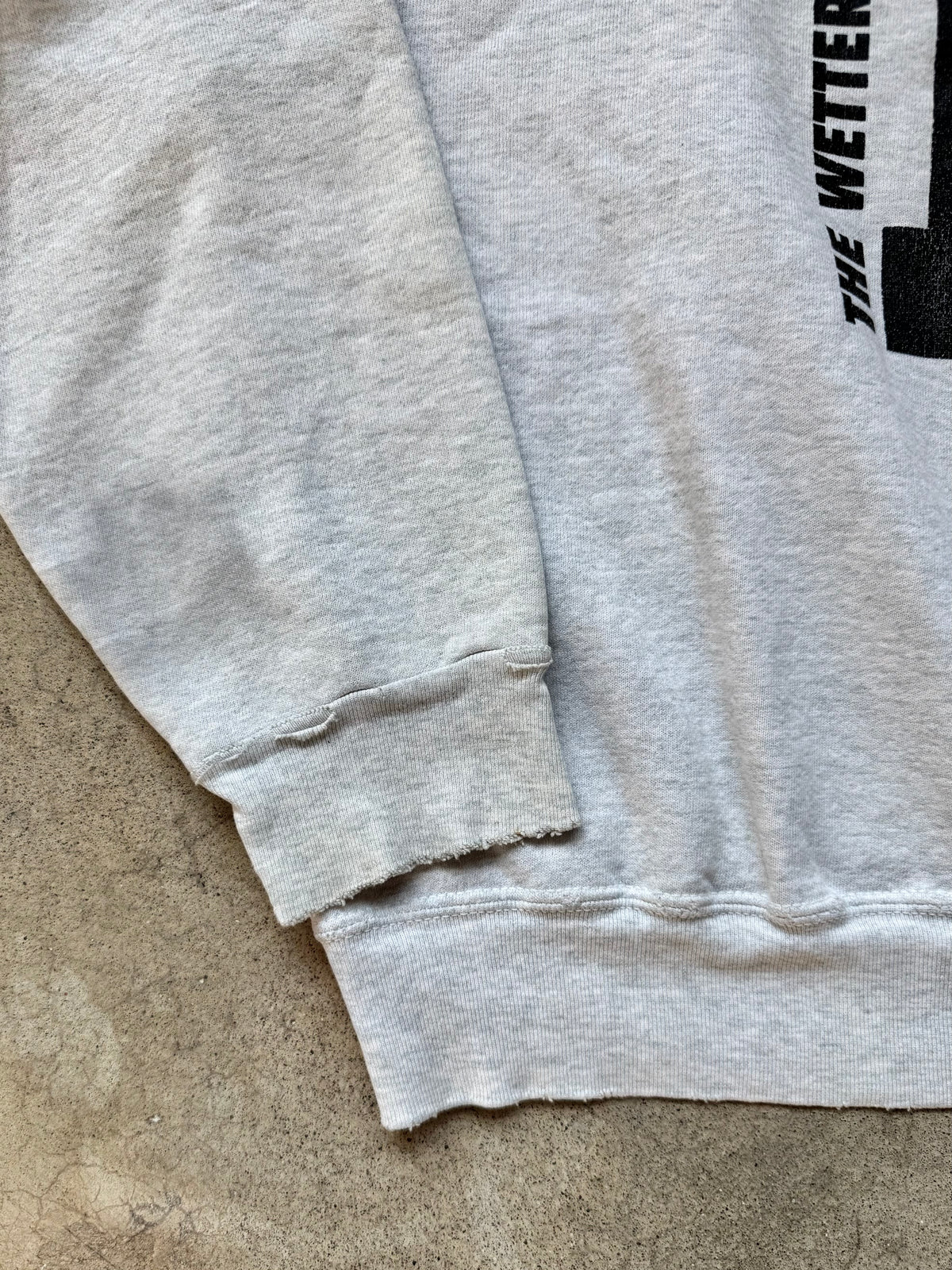 Vintage 1990s Delaware Aquatics Heather Grey Crewneck Sweatshirt | Large