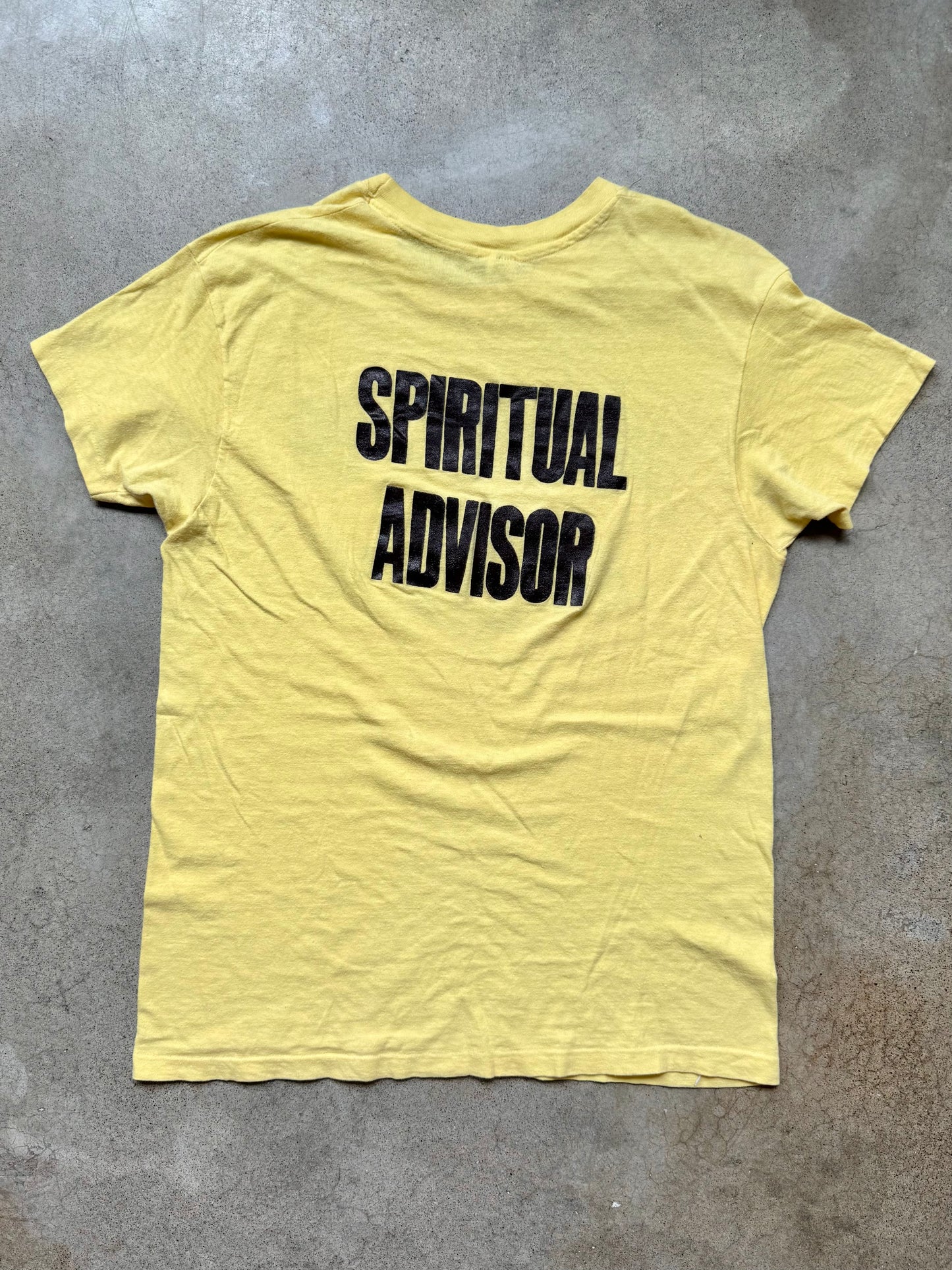 Vintage 1970s Roadhouse Inn “Spiritual Advisor” Cotton Graphic Tee | Large