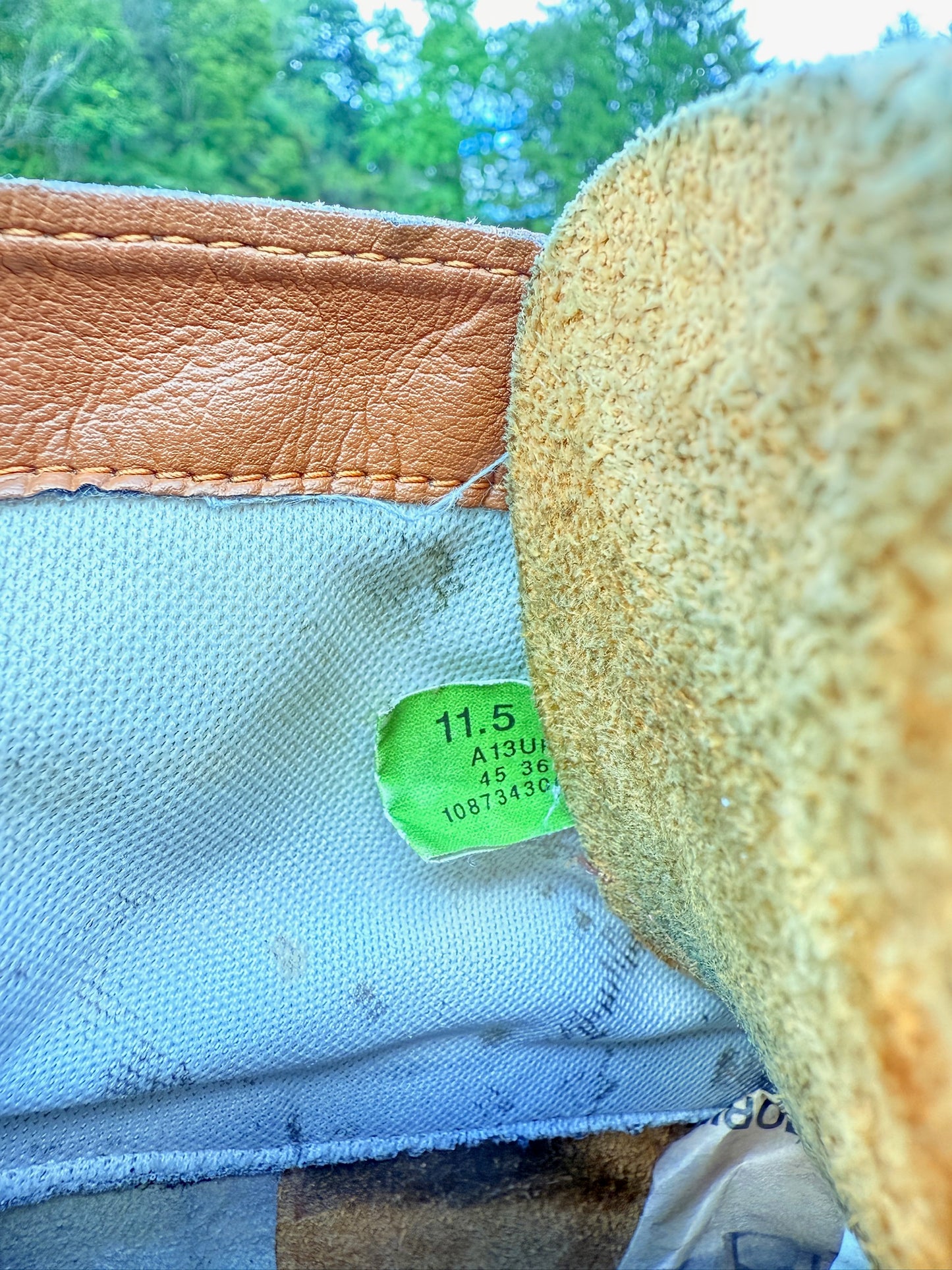 Vintage 1990s Timberland Two-Tone Brown Leather & Canvas Boots | Men’s 11.5