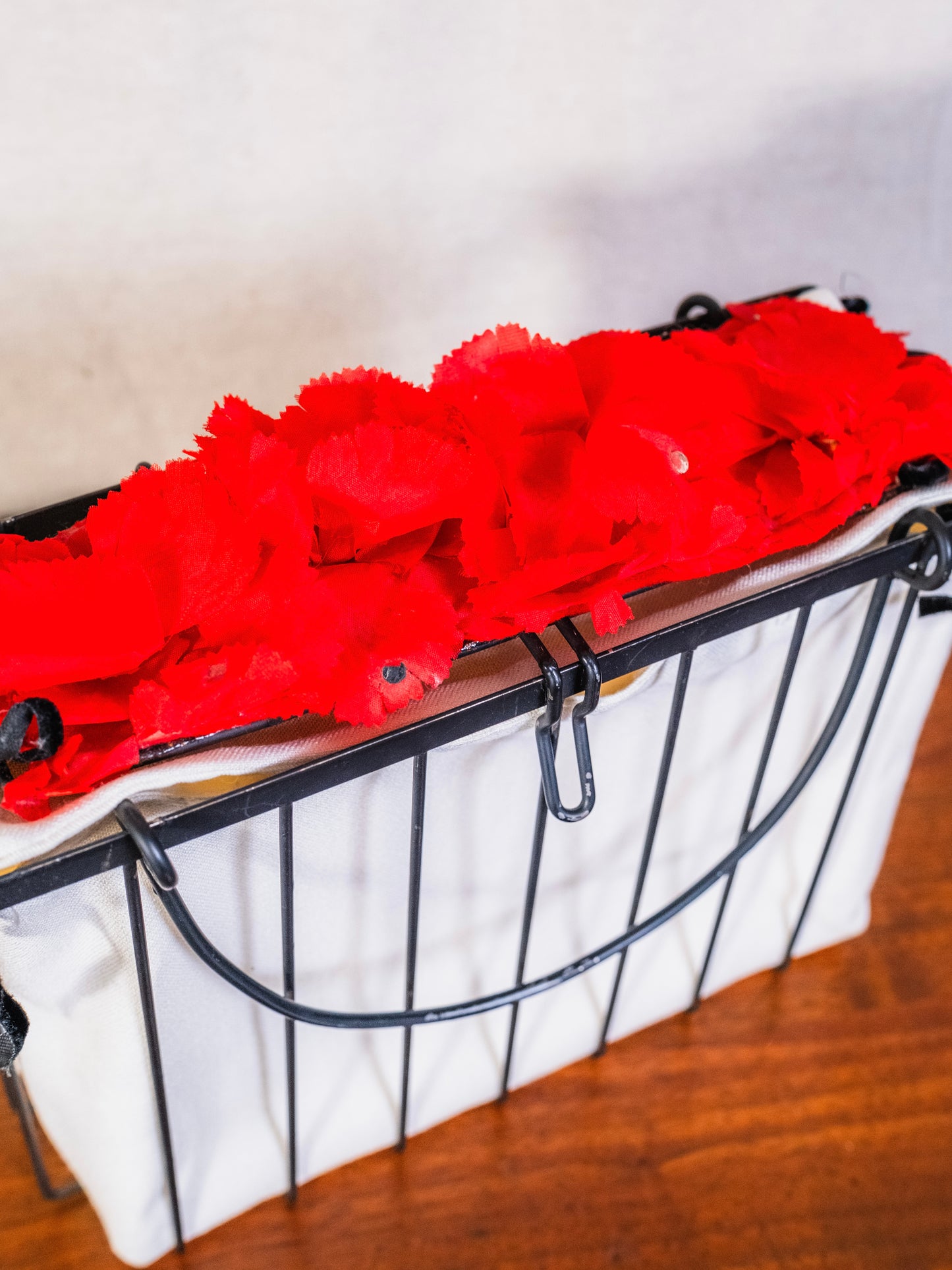 Vintage 1960s Saks Fifth Ave Metal Flower Basket Handbag