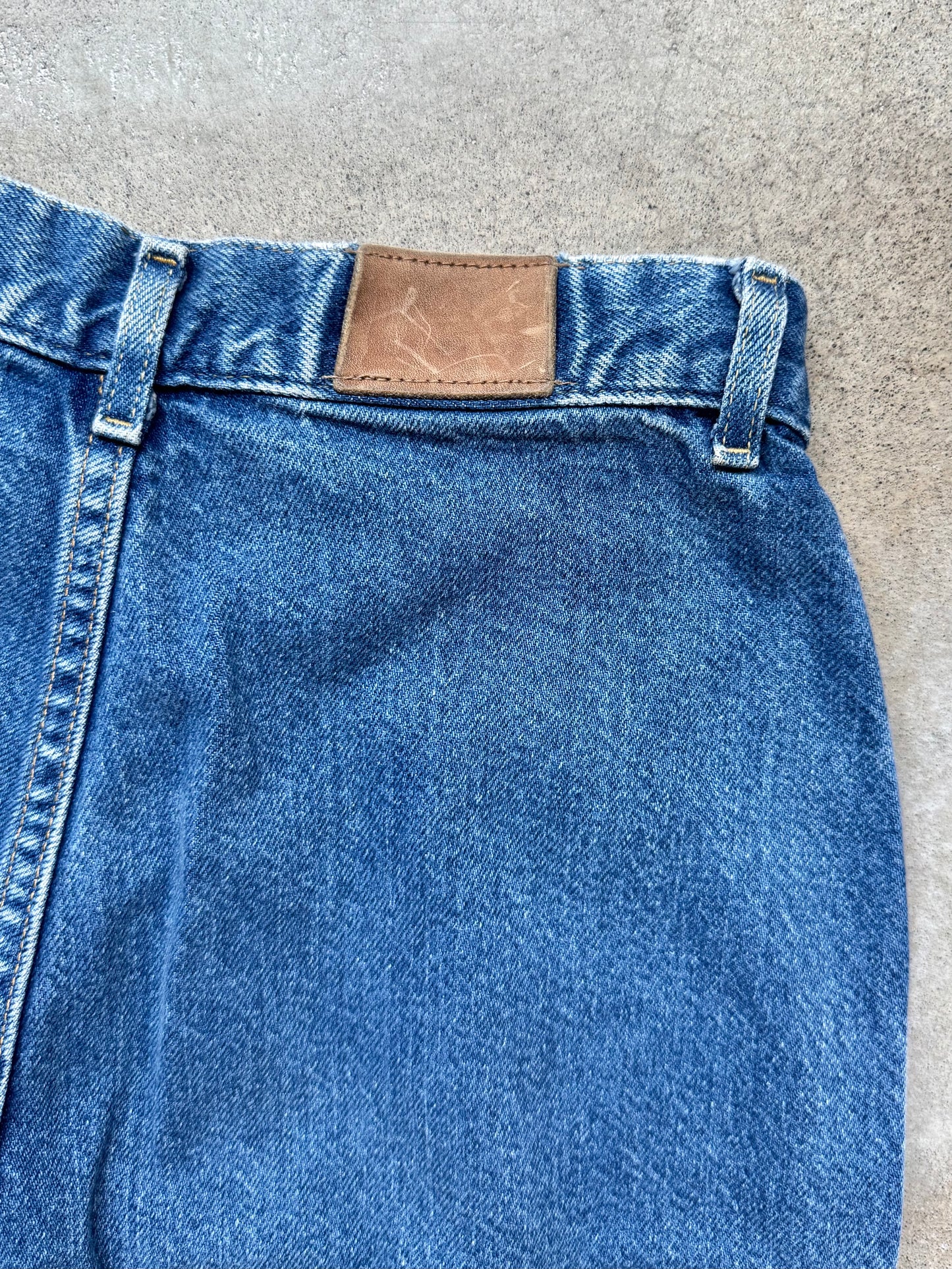 Vintage 1980s Lee High-Waist Pleated Tapered Jeans | Waist 28”