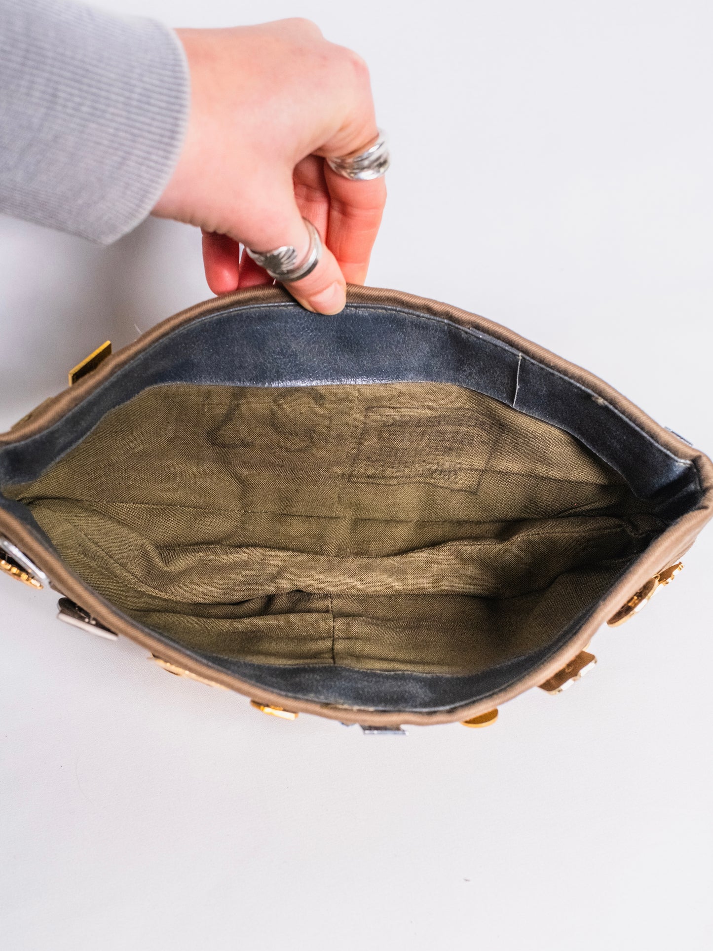 Vintage Russian Soviet USSR Military Hat w/ Pins