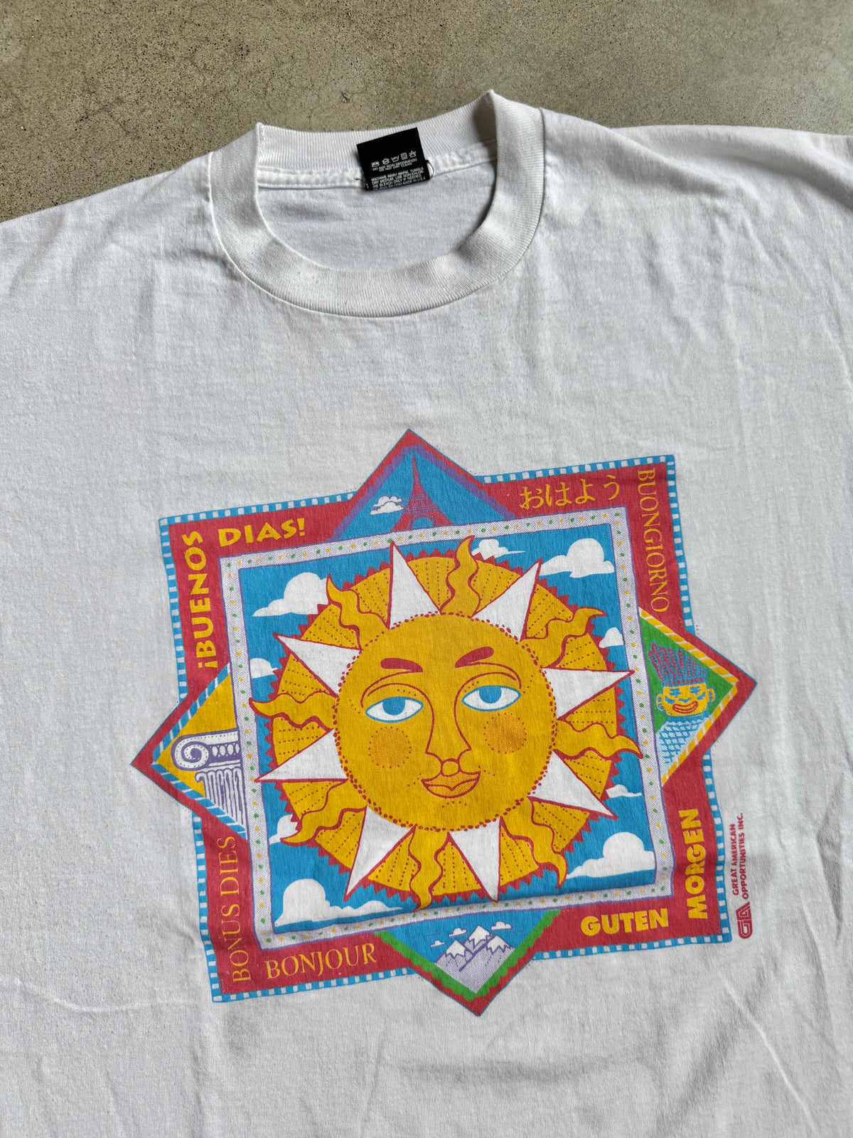 Vintage 1990s Great American Opportunities “Good Morning, Good Night” Graphic Tee | XXL