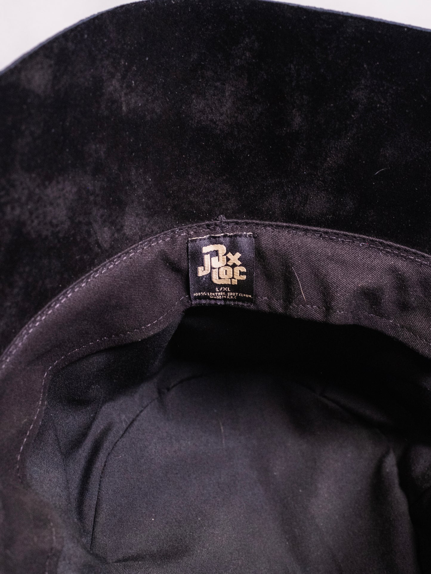 Lack of Color Black Suede Leather Bucket Hat