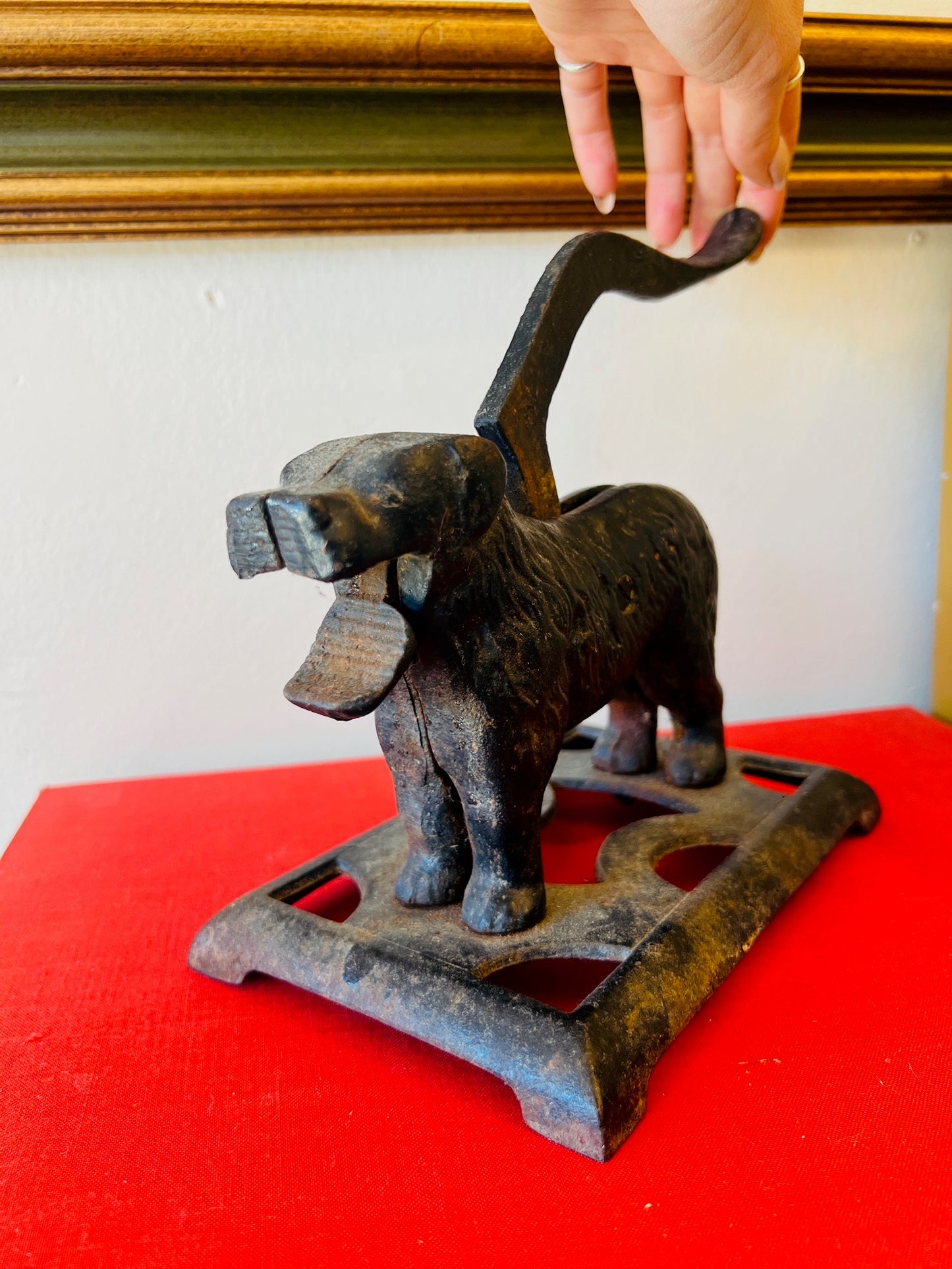 Antique Cast Iron Dog Nutcracker