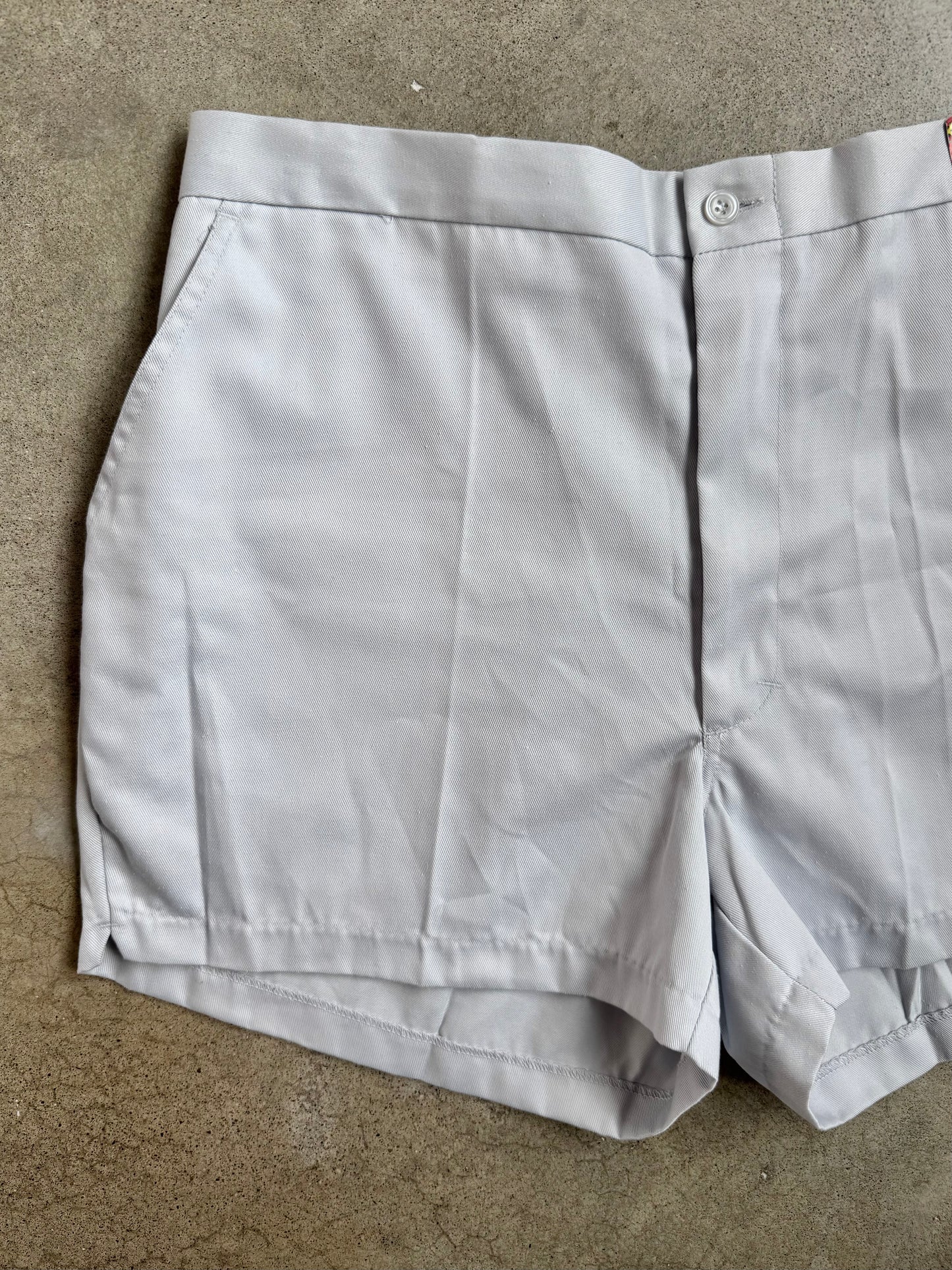 Vintage 1960s Deadstock McGregor Grey Chino Shorts | Large
