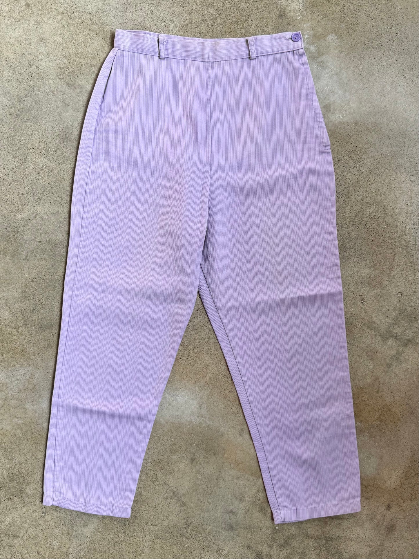 Vintage 1950s Handmade Lavender Purple Pedal Pusher Pants | XS