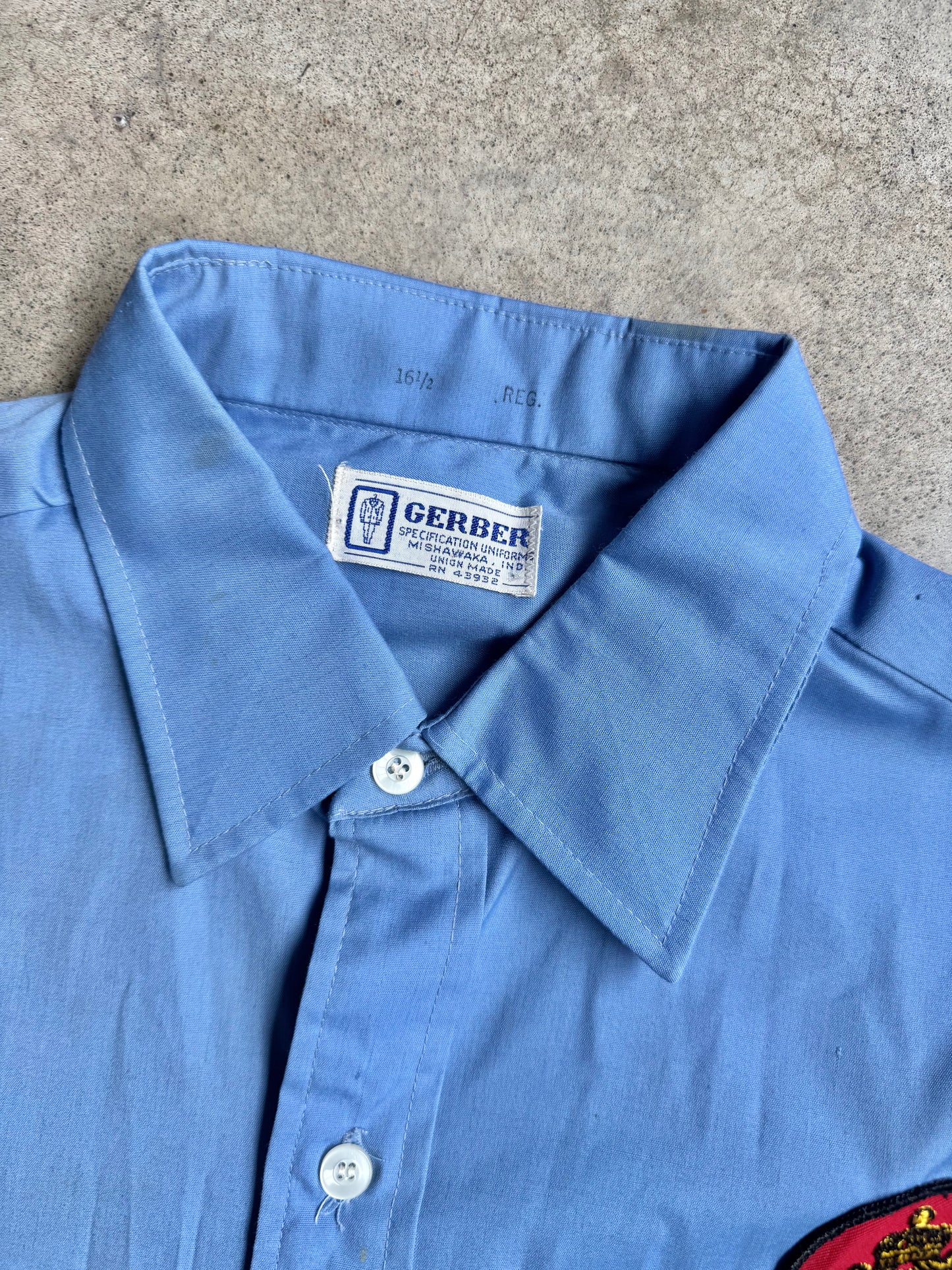 Vintage 1970s Stroh’s Beer Chainstitch Button-Up Work Shirt | Large