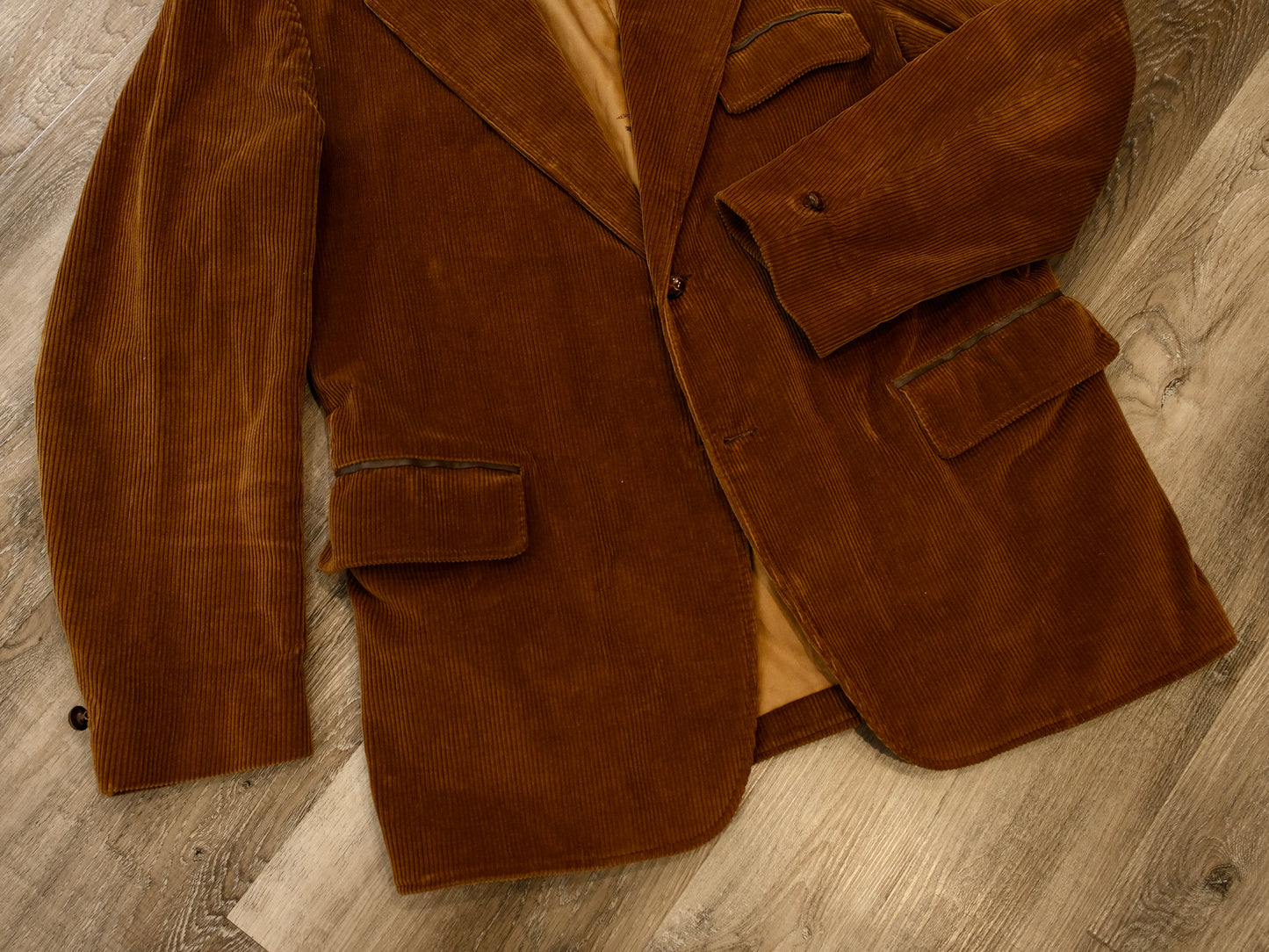 Vintage 1970s Brad Whitney Western Corduroy Blazer | XL