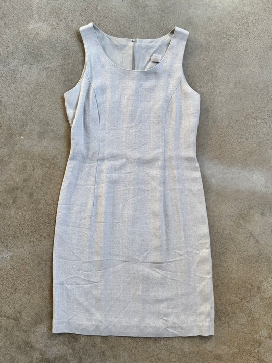 Vintage 1990s Taurus Grey Sleeveless Sheath Dress | XS/S