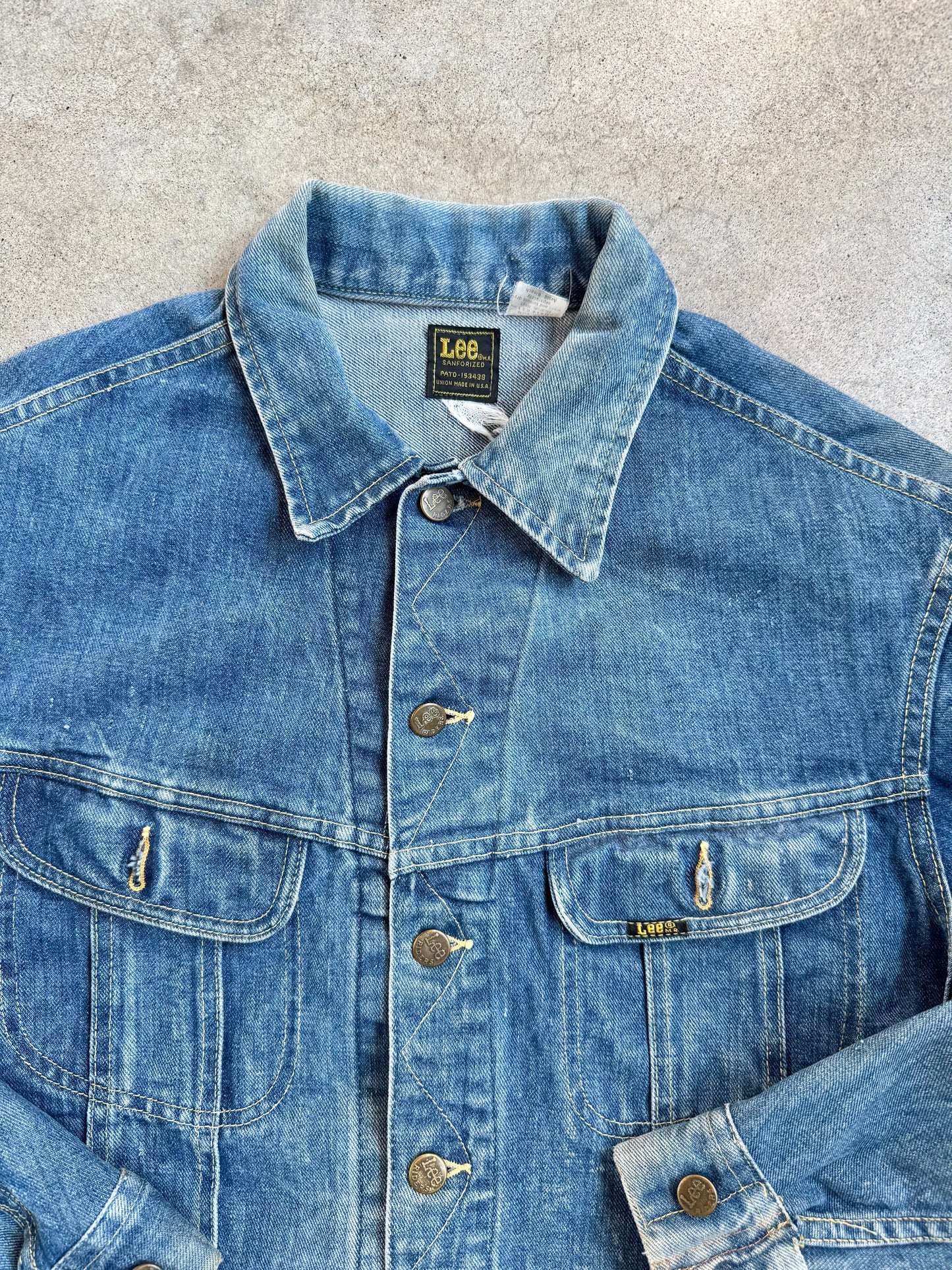 Vintage 1970s Lee Riders 101-J Sanforized Denim Jacket | Large