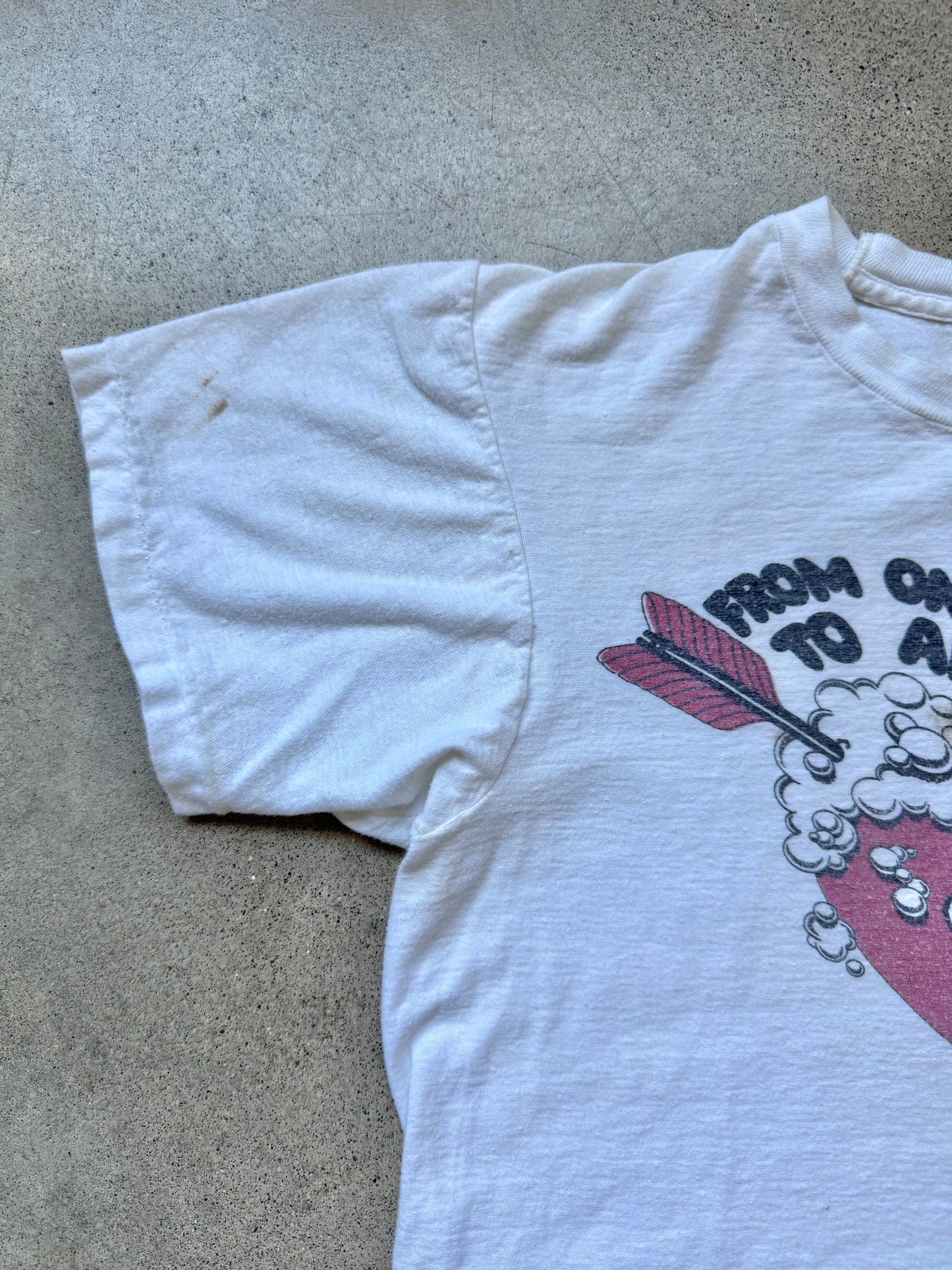 Vintage 1970s Stroh’s “One Beer Lover to Another” Distressed Graphic Tee | Small