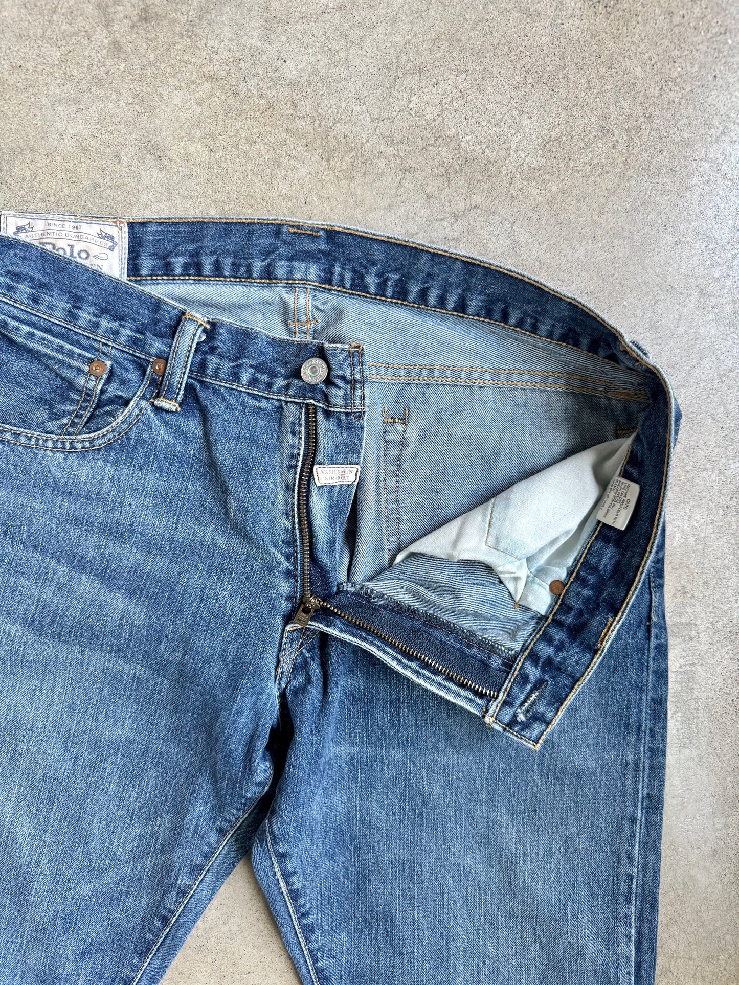 Polo Ralph Lauren Varick Slim Straight Warwick Wash Jeans | 33x32