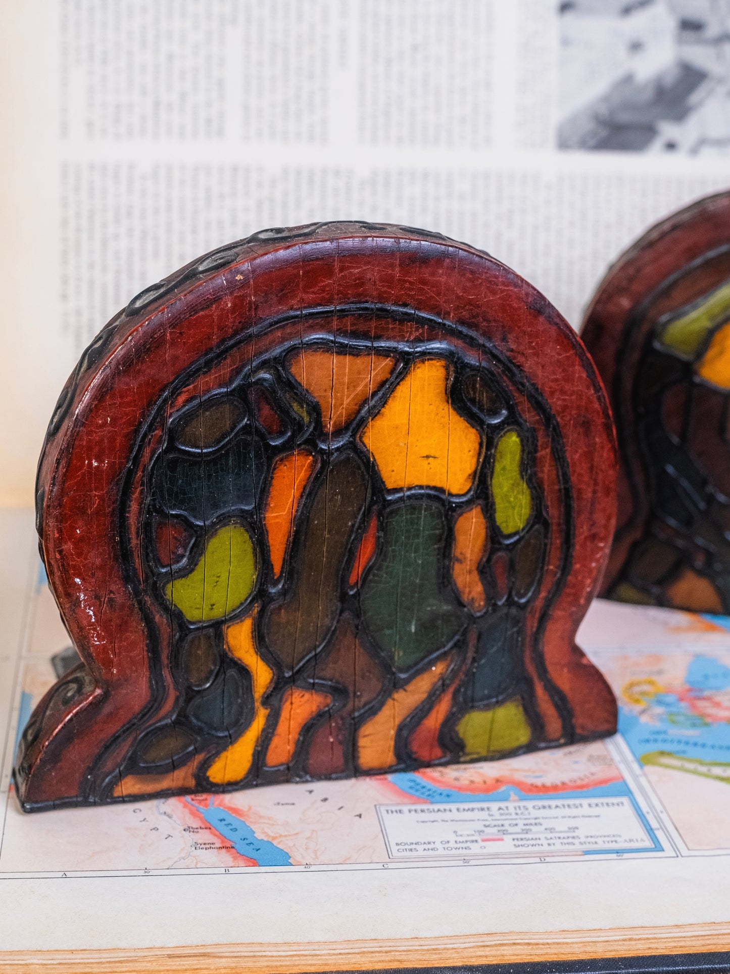 Vintage 1930s Art Nouveau-Style Bookends | Set of 2