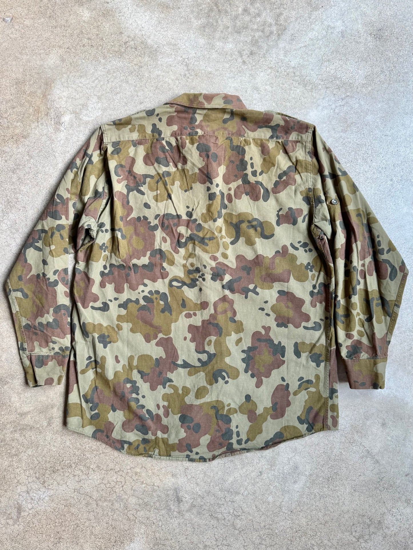 Vintage Romanian Army M94 Mosaic Camo Field Shirt | Large