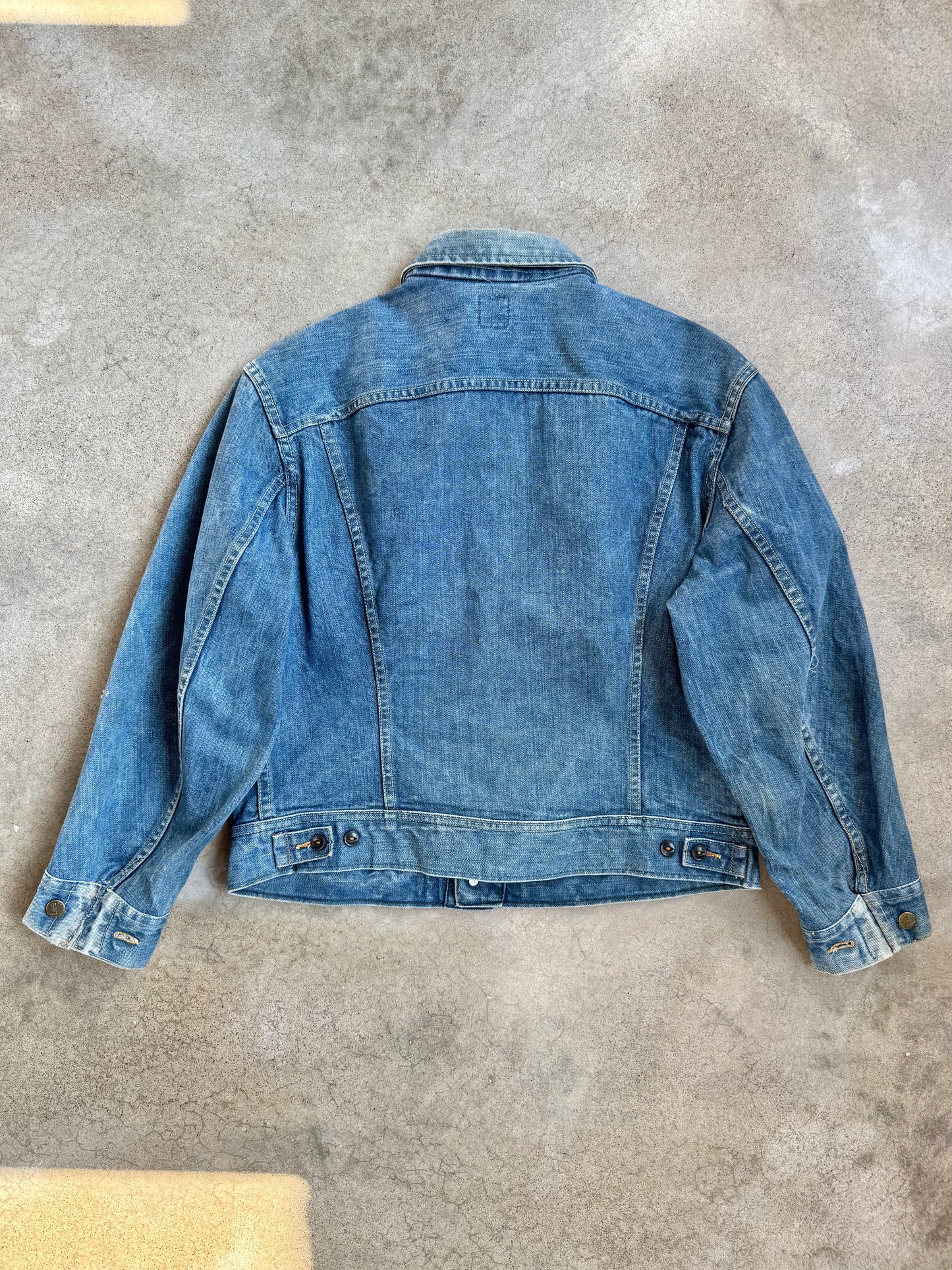 Vintage 1970s Lee Riders 101-J Sanforized Denim Jacket | Large