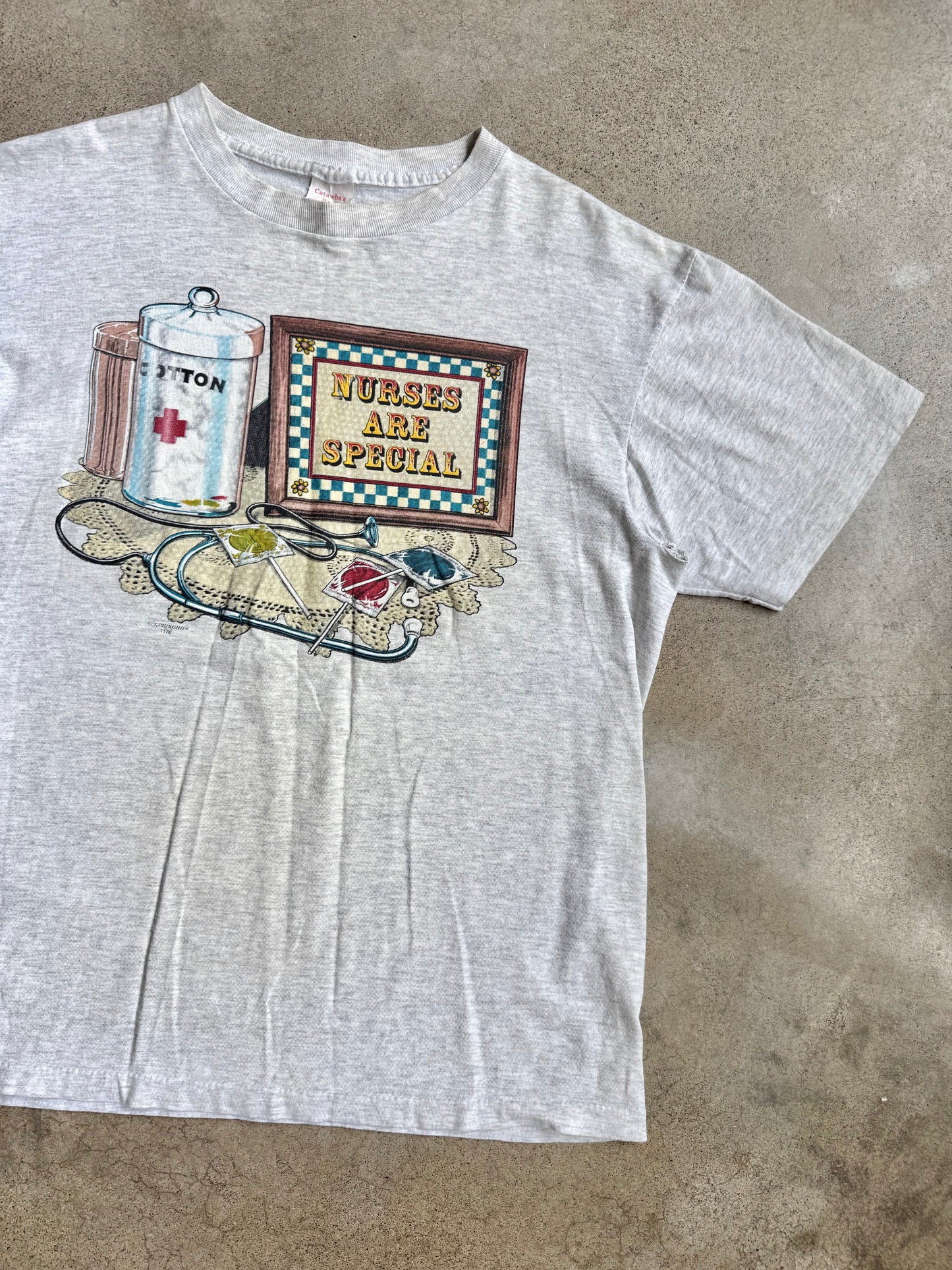 Vintage 1990s “Nurses Are Special” Graphic Tee | Large