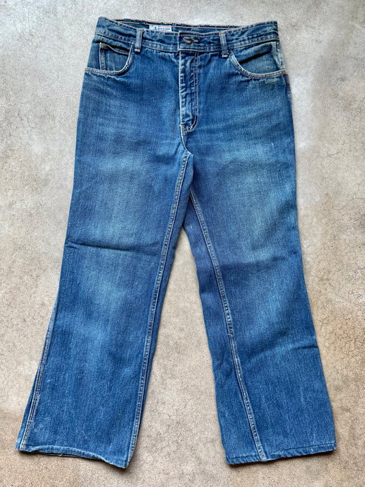 Vintage 1970s American Graffiti Faded Bootcut Flare Jeans | Waist 31”