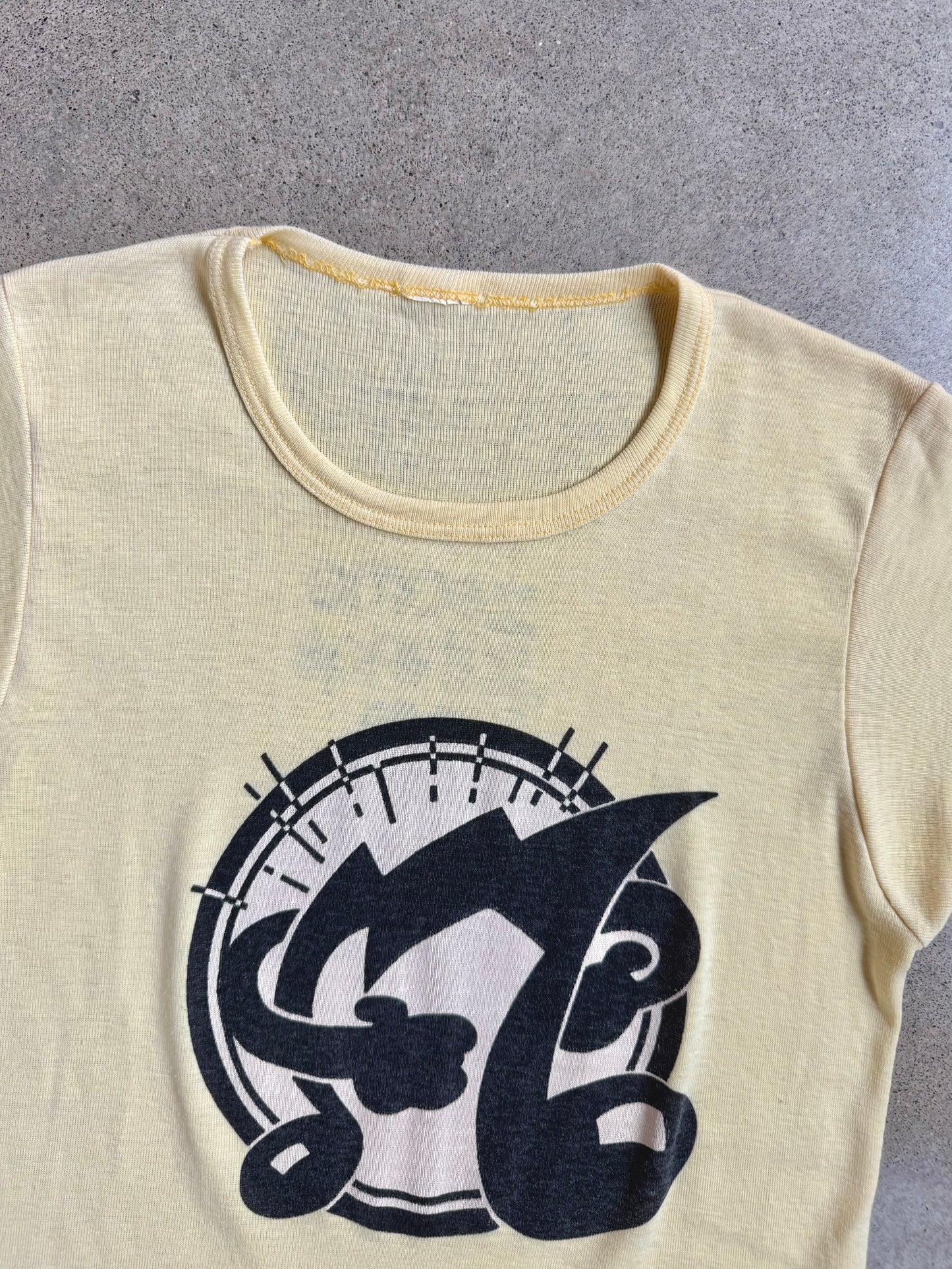 Vintage 1970s Yellow Oberheim Electronics Graphic Tee | Small