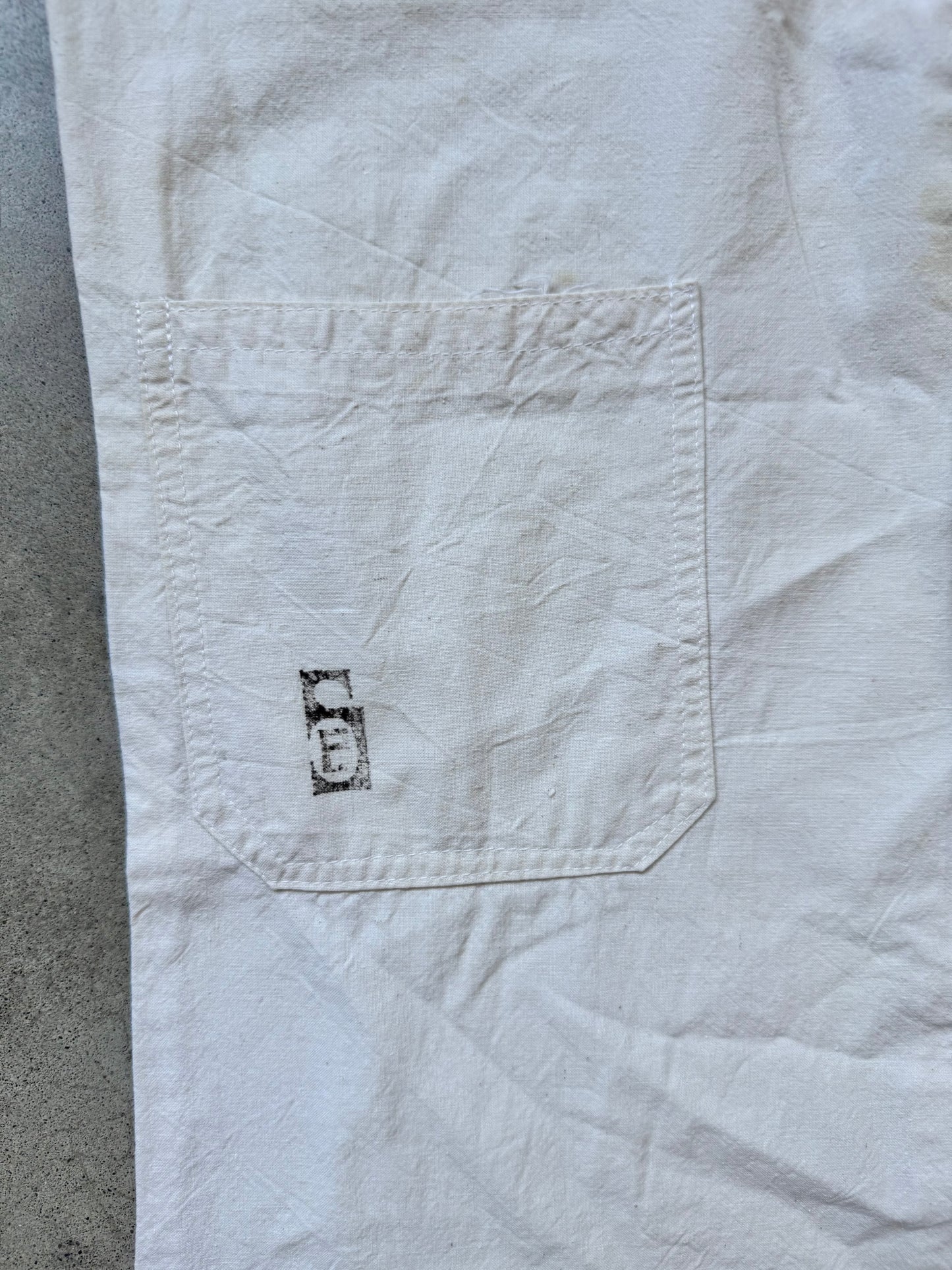 Vintage 1970s Philippe Salvet French Cotton Lace-Up Bell Bottom Pants | S/M