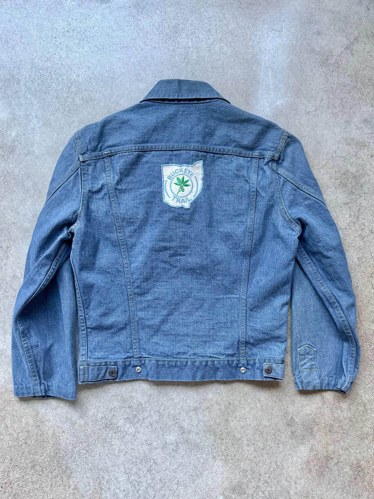 Vintage 1960s GWG Cowboy Kings Denim Jacket w/ Buckeye Trail Patch | Medium