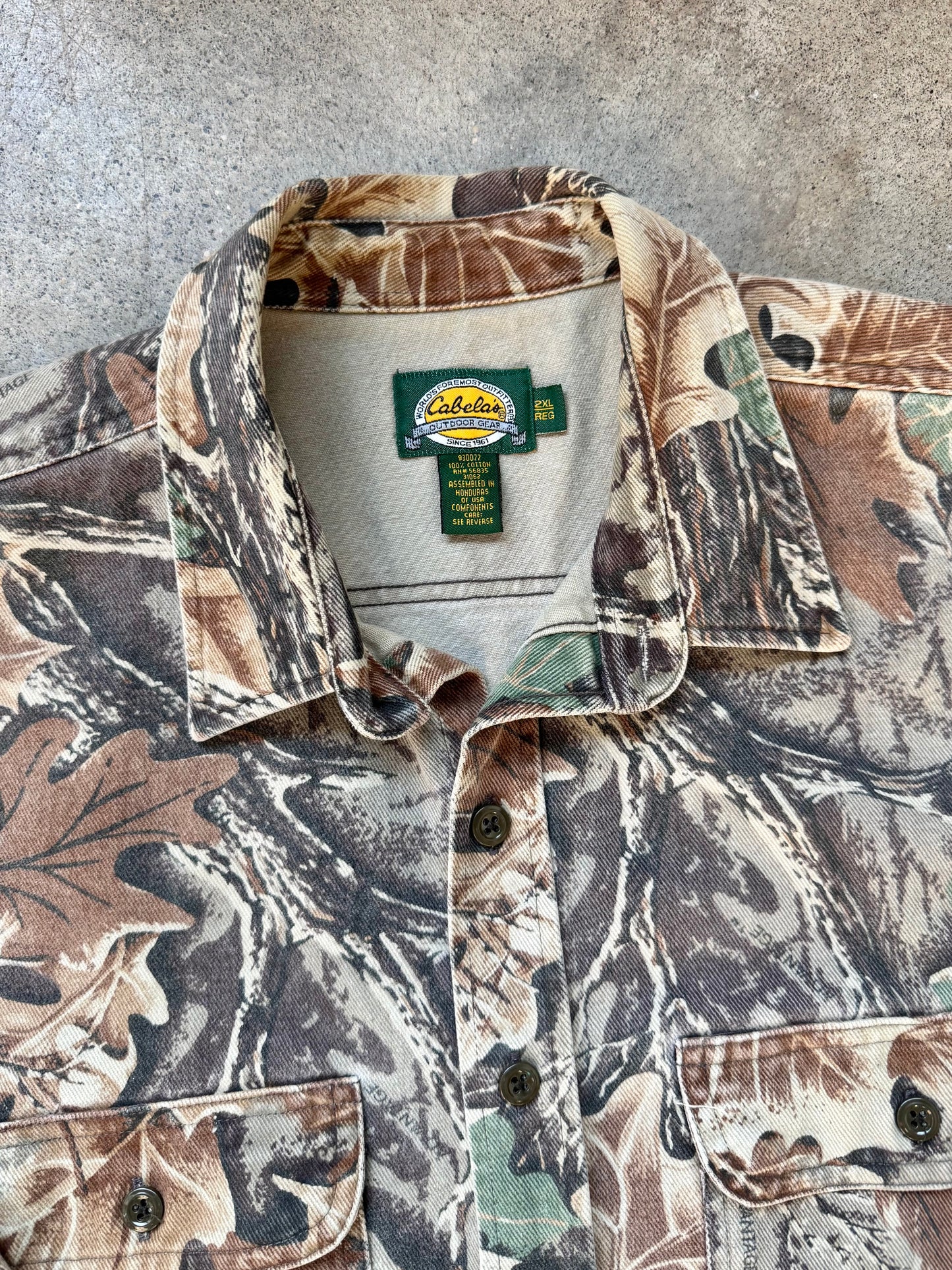 Vintage Cabela’s Realtree Advantage Camo Heavyweight Hunting Shirt | 2XL