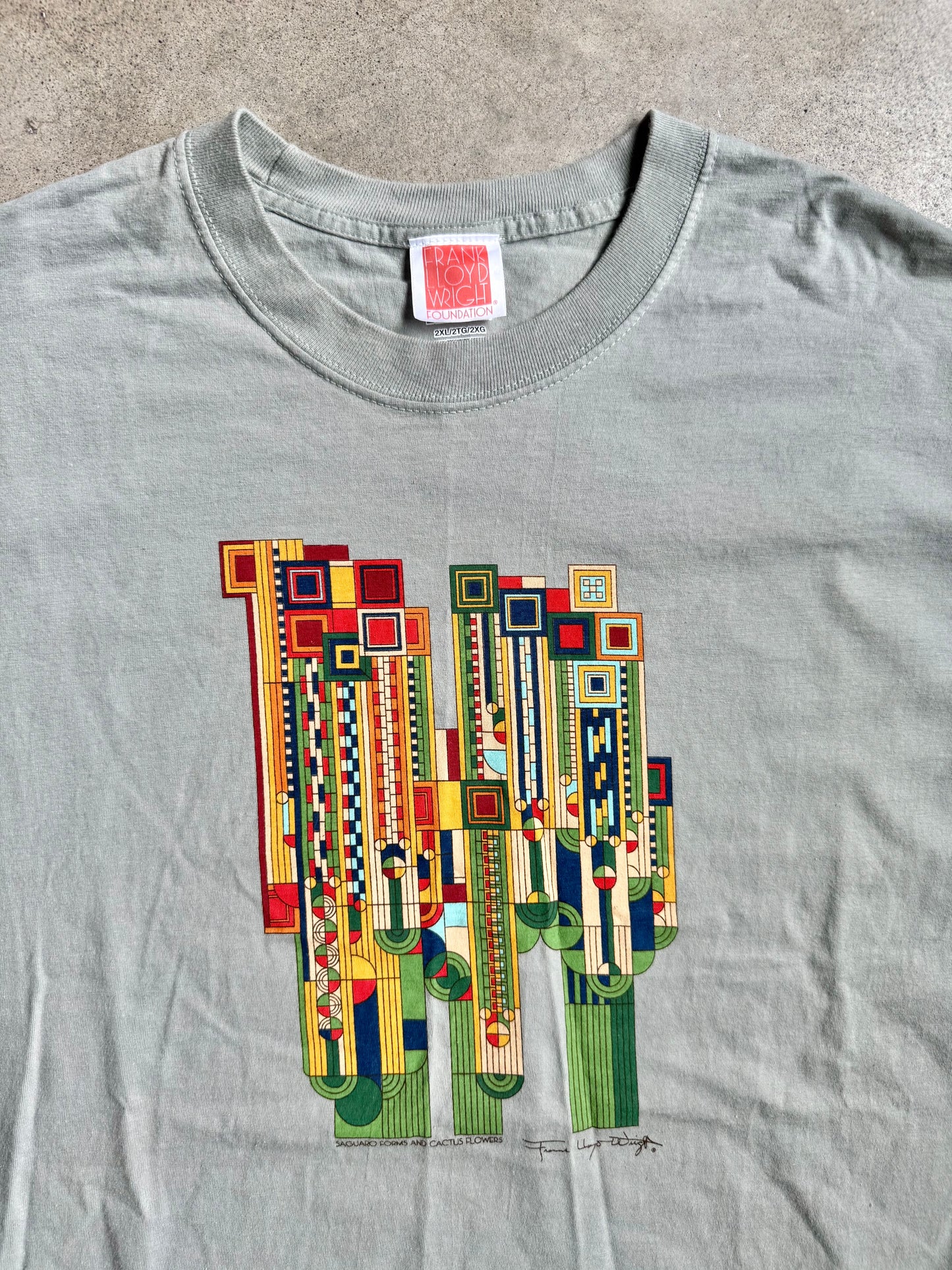 Frank Lloyd Wright “Saguaro Forms & Cactus Flowers” Graphic Tee | 2XL
