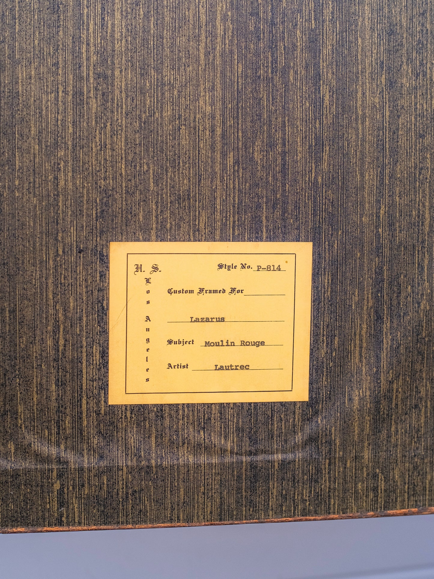 Vintage 1940s Framed Moulin Rouge by Lantrec for Lazarus Print Artwork