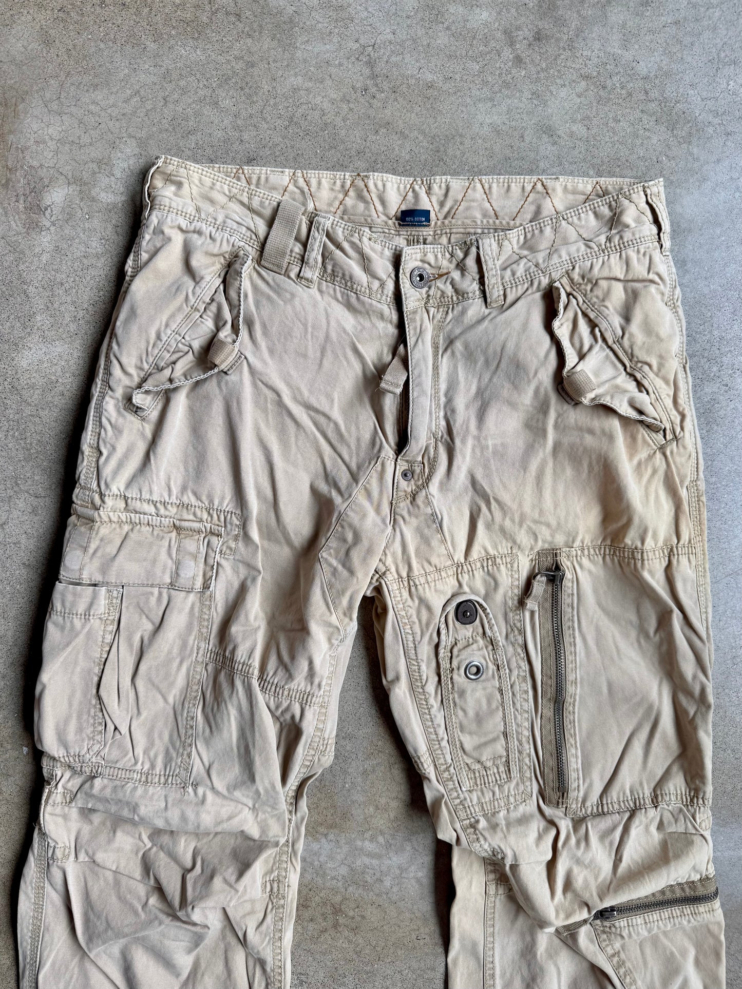 Vintage 1990s Polo Ralph Lauren Military-Style Paratrooper Cargo Pants | 33/30