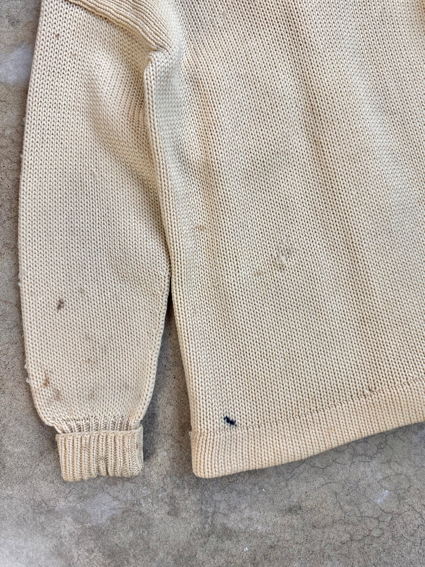 Vintage 1940s Yearite Summit Hill Patched Varsity Cardigan Sweater | Medium