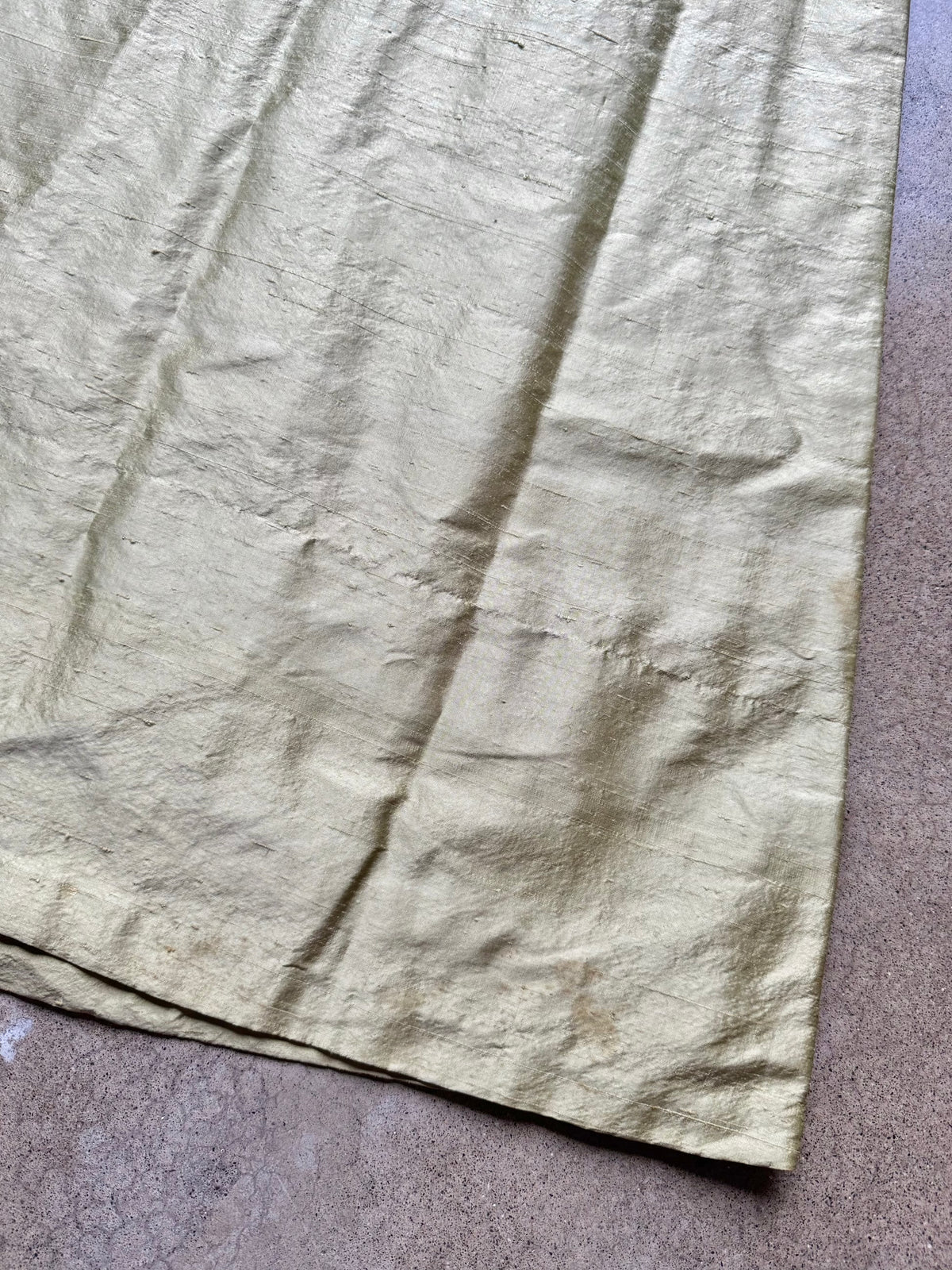 Vintage 1990s Watters & Watters Green Silk A-Line Maxi Skirt | Waist 29”