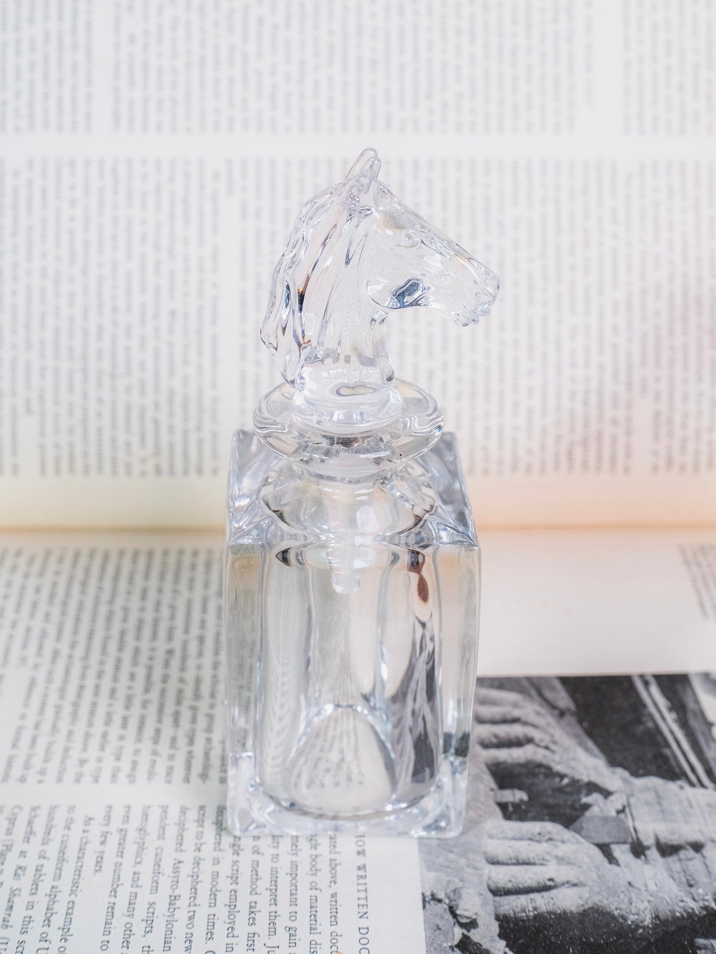 Vintage Waterford Crystal Horse Head Bottle