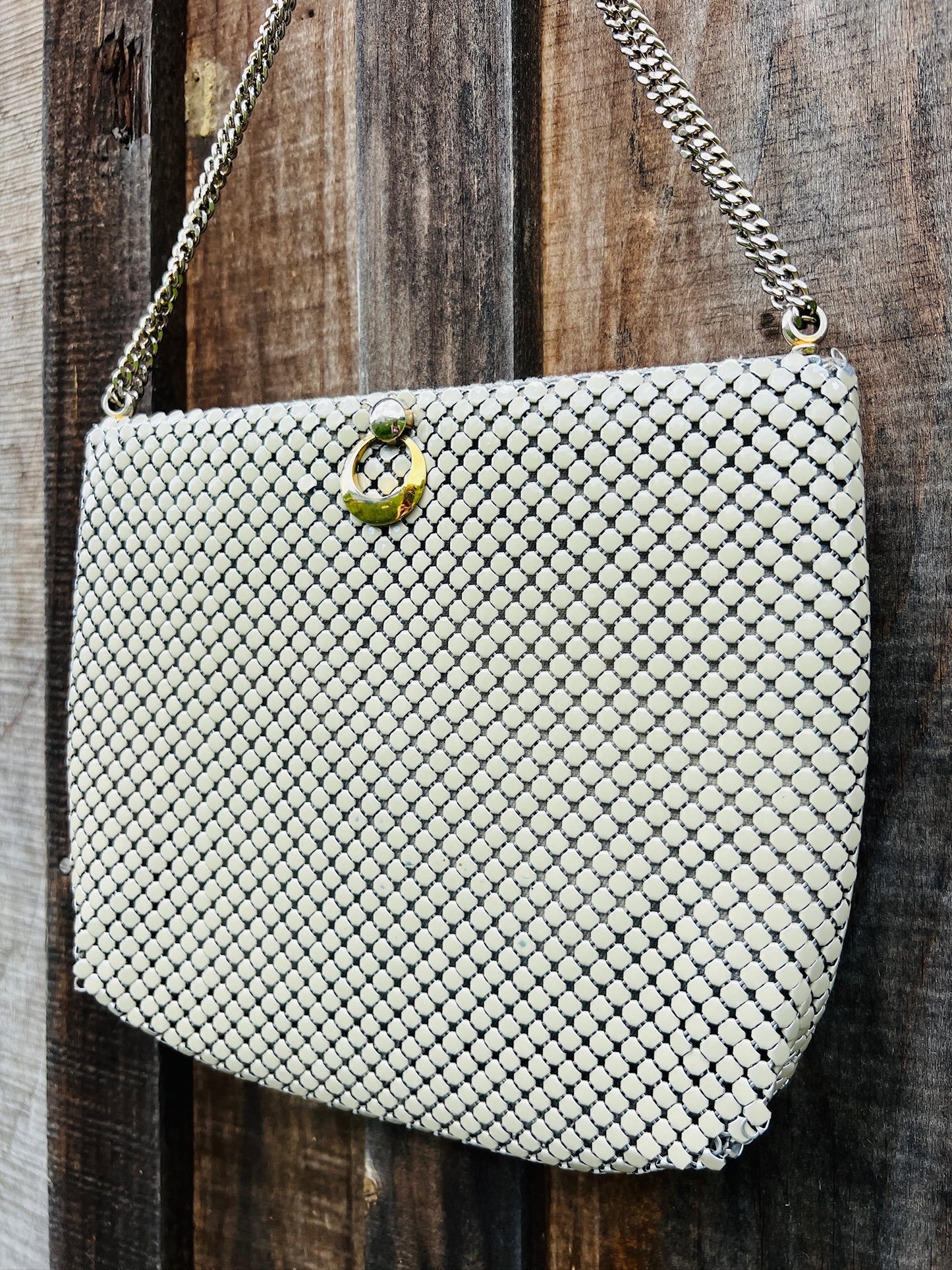 Vintage 1960s Whiting & Davis Chain Mail Evening Bag