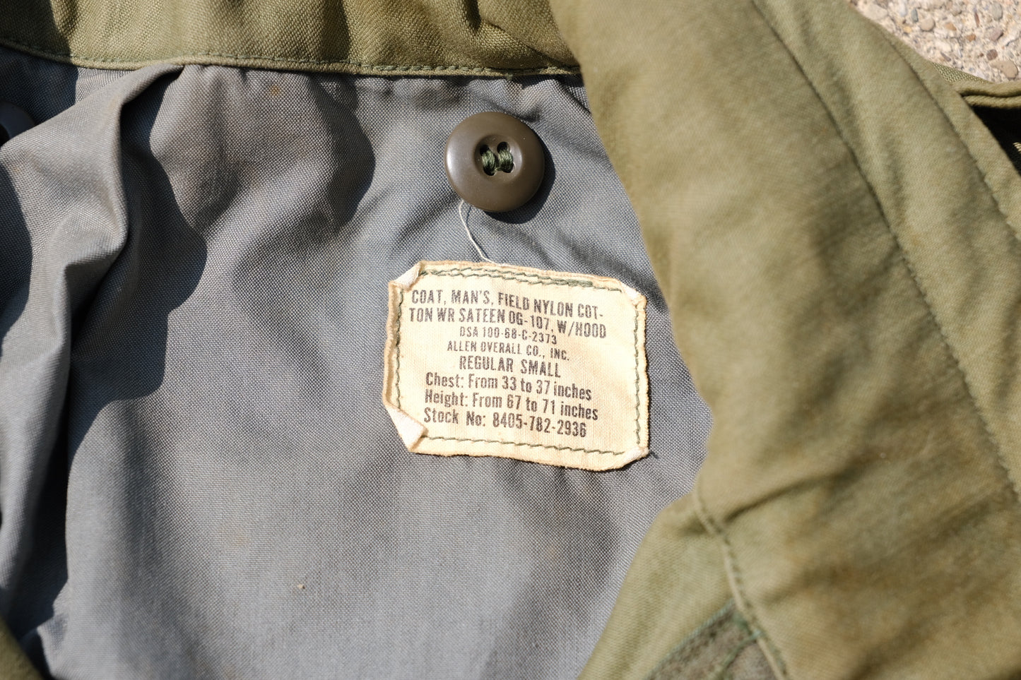 Vintage Olive Green Military Coat | "Benson"