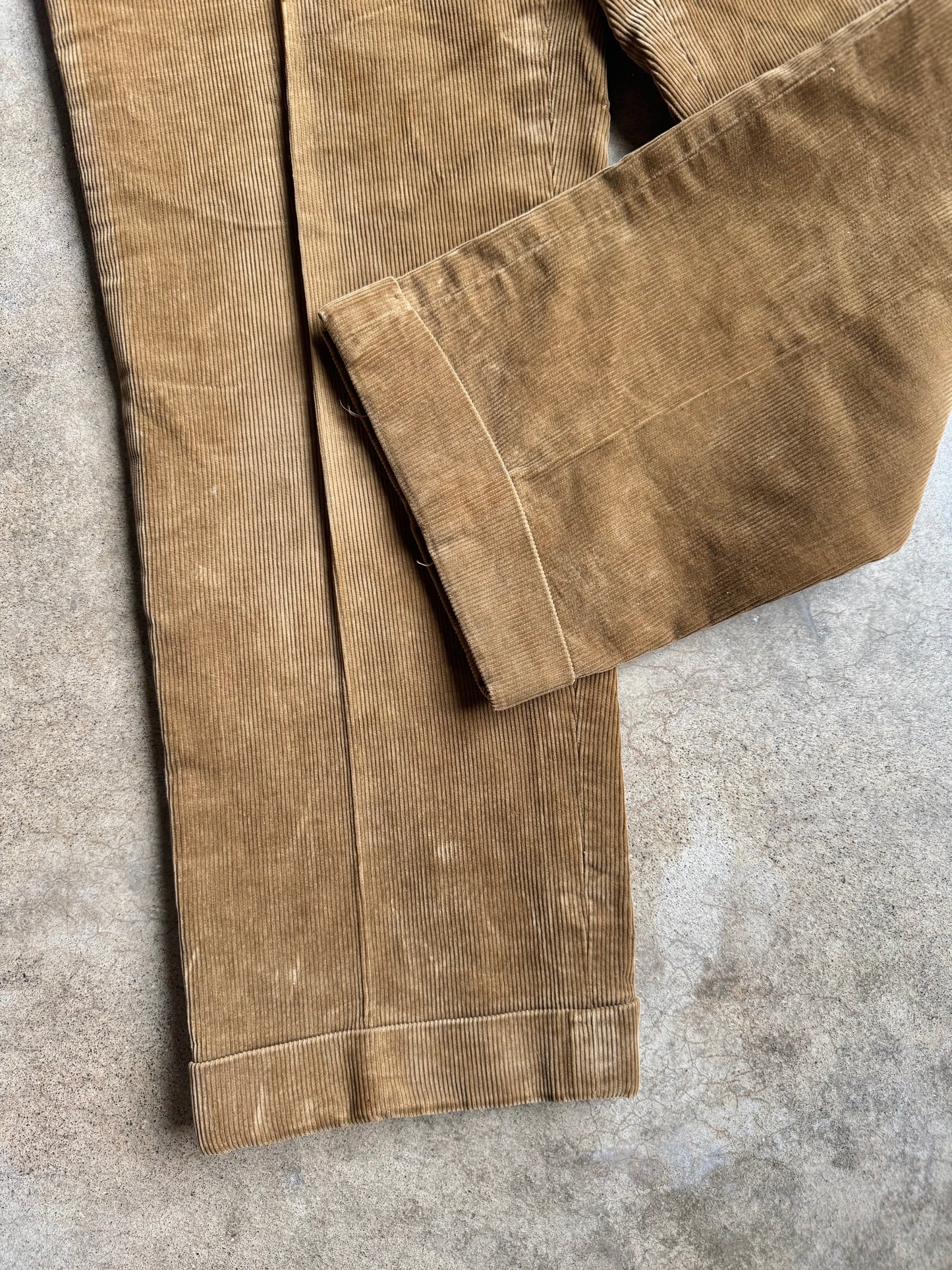 Vintage 1950s Sweet-Orr Workwear Brown Corduroy Trousers | Waist 34”