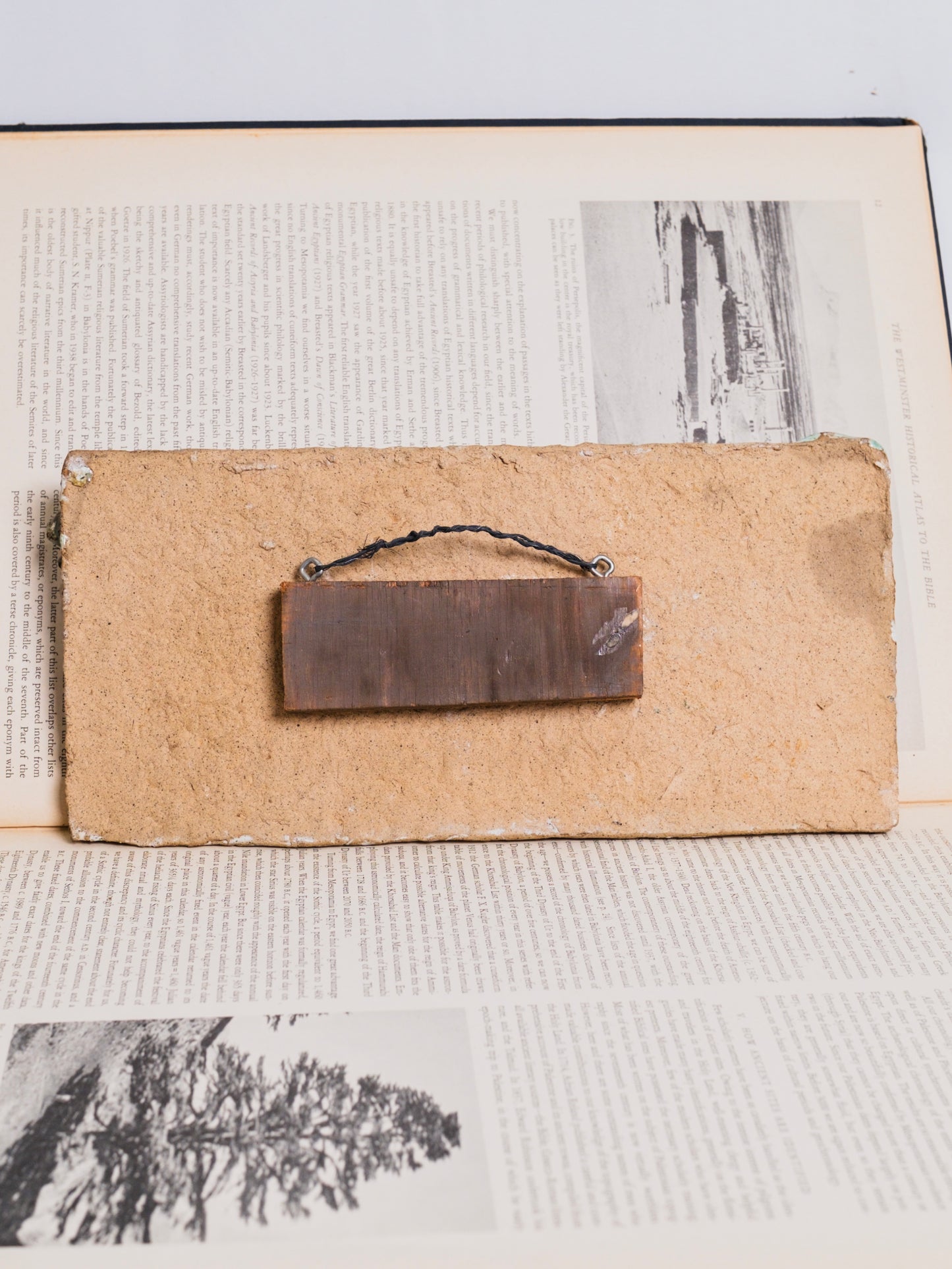 Vintage 1970s Glazed Ceramic 3D Stoneware "Town Houses" Wall Art