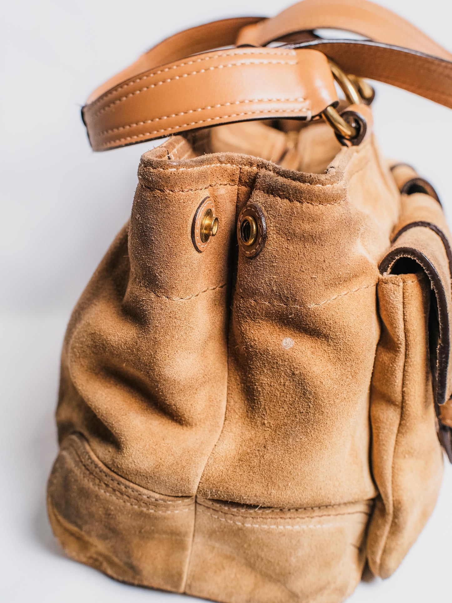 Y2K Coach Soho Suede Leather Shoulder Bag